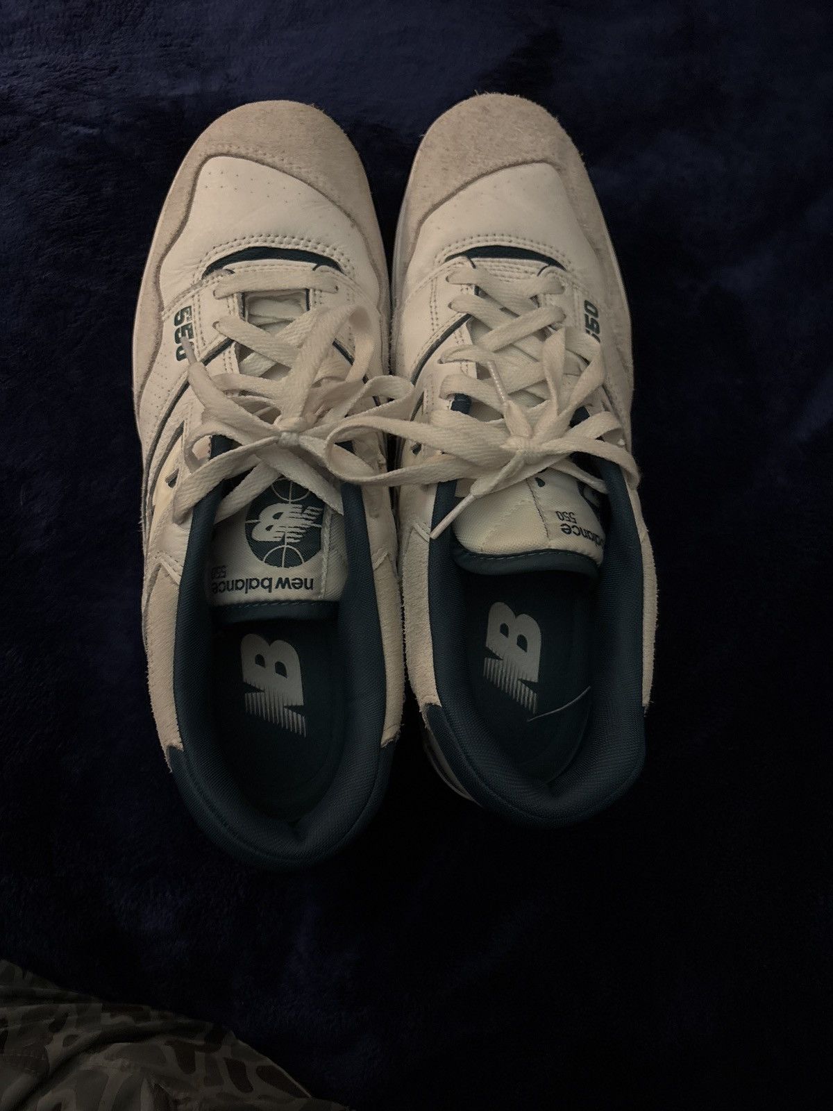 New Balance New Balance 550 White/Green Size US 11.5 / EU 44-45 - 2 Thumbnail