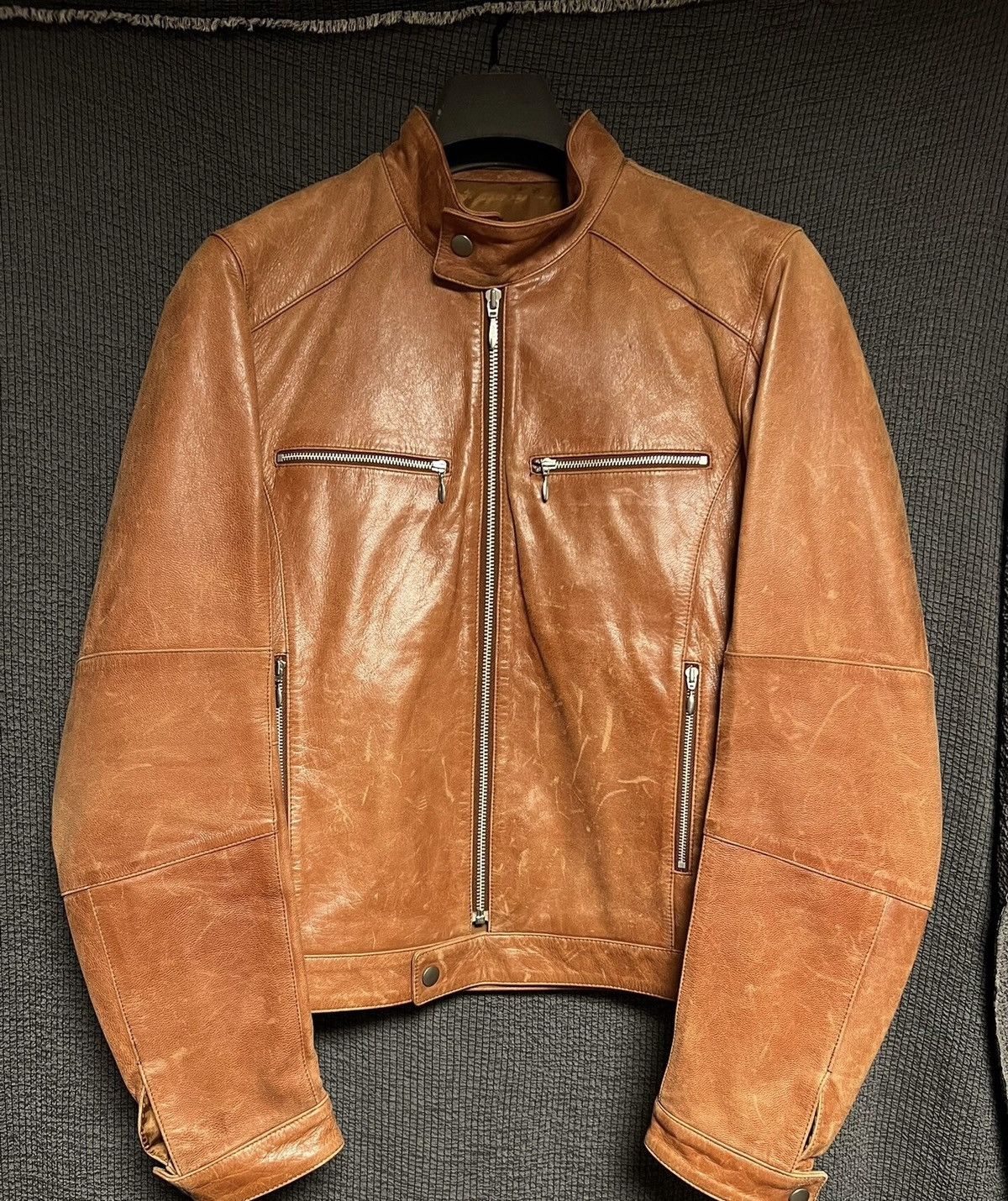 Yohji Yamamoto Yohji Yamamoto Early Four-Pocket Zip Leather Jacket Size US L / EU 52-54 / 3 - 1 Thumbnail