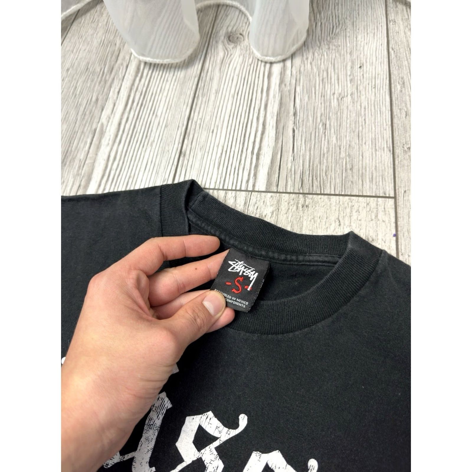 Vintage VINTAGE Stussy T-Shirt Men S Black Skull 90s Rock Streetwear USA Classic Hype Shirt Mens Size US S / EU 44-46 / 1 - 5 Thumbnail