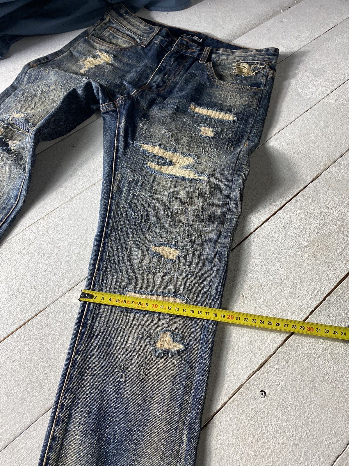 Other 💢RARE DISTRESSED RIPPED AVANT GARDE OPIUM GOTHIC JEANS 30 Size US 30 / EU 46 - 13 Thumbnail