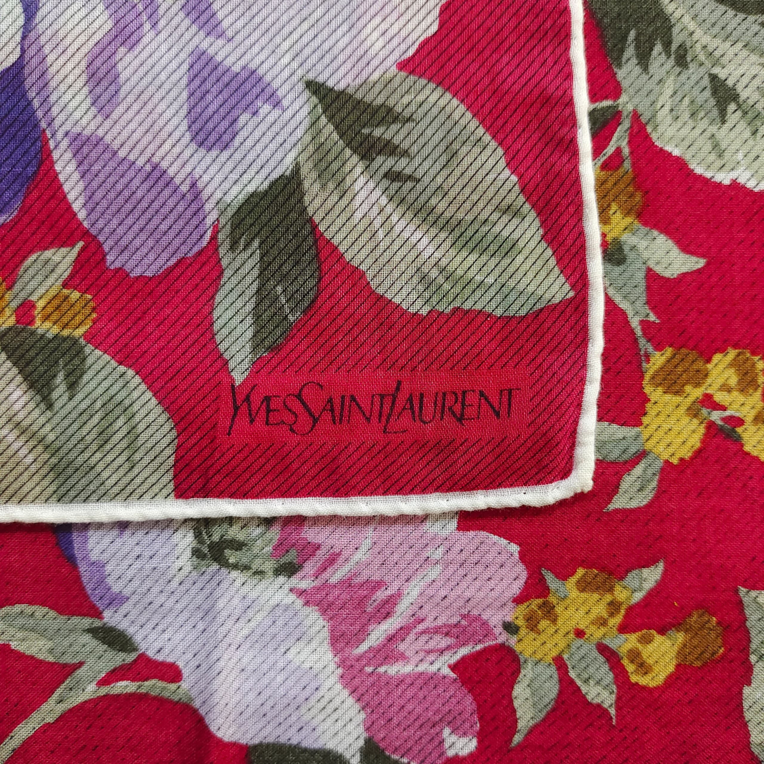 Yves Saint Laurent ‼️LAST OFFER‼️ YVES SAINT LAURENT FLOWER SCARF TOP Size ONE SIZE - 4 Thumbnail