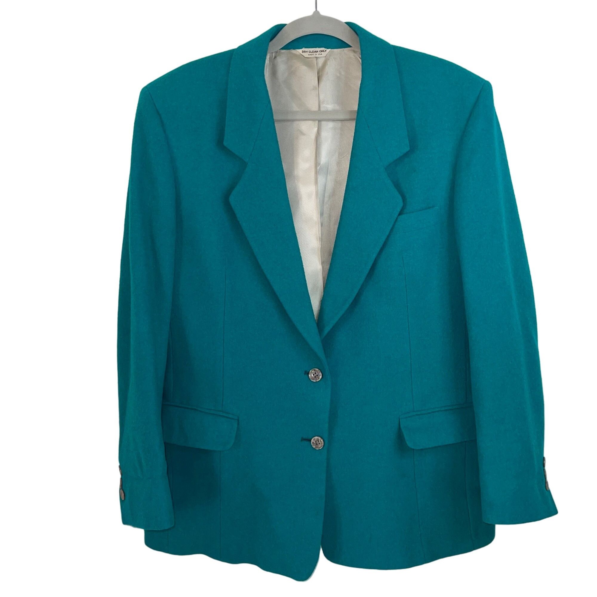 Nordstrom Nordstrom Vintage Womens Blazer Size 14 Green Size XL / US 12-14 / IT 48-50 - 1 Thumbnail