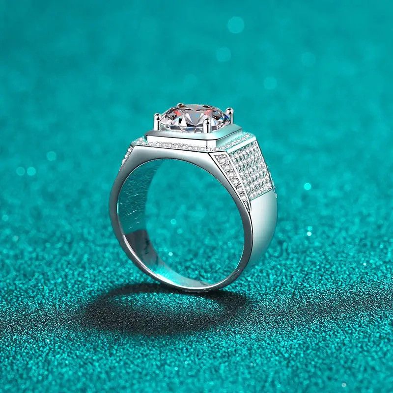 Other 2 Carat D Color Moissanite Ring Luxury Bands S925 Silver Size ONE SIZE - 3 Thumbnail
