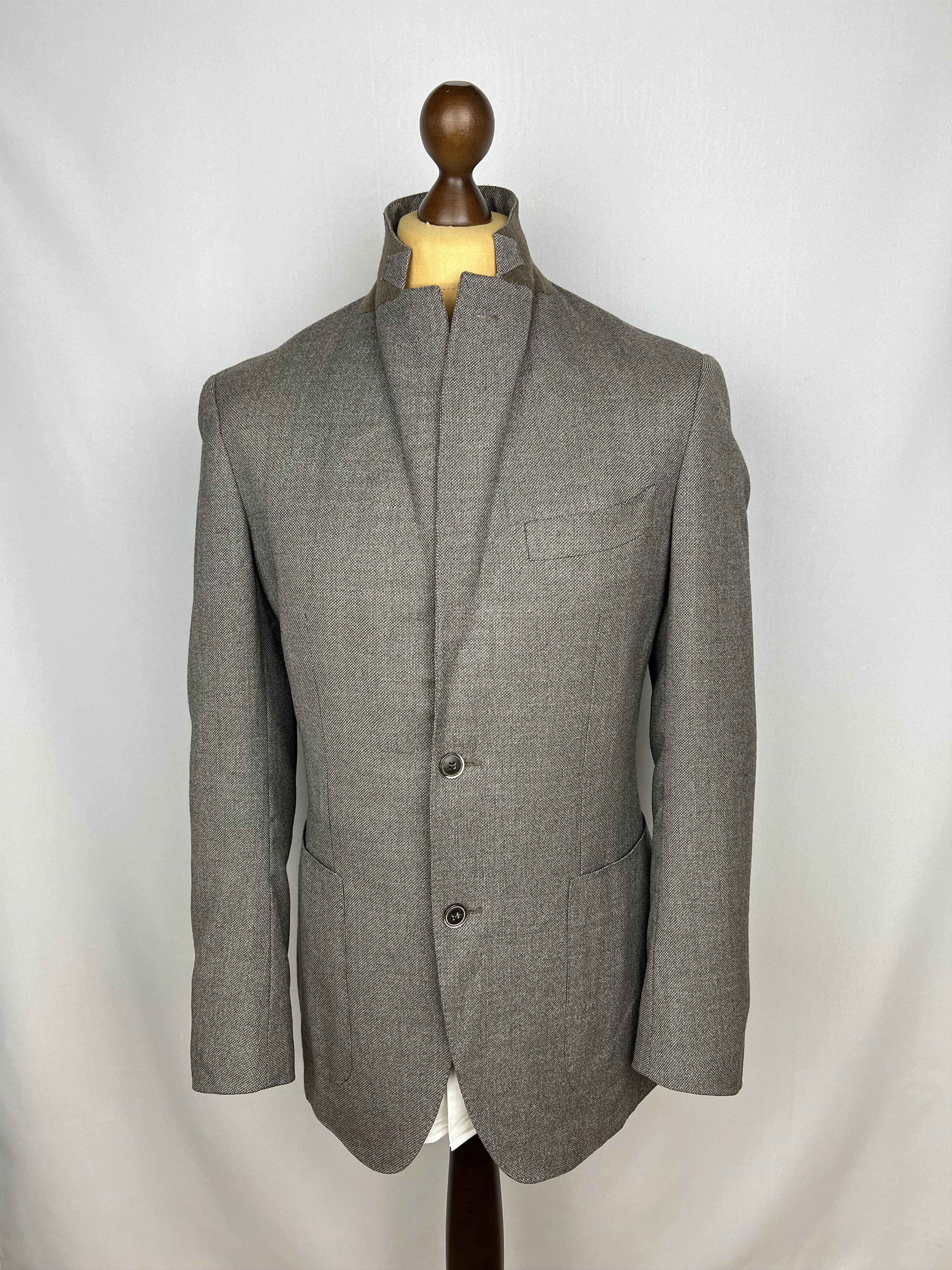 Suitsupply x Reda Super 110`s Wool Solid Half-Lined Sport Coat Size 40R - 2 Thumbnail