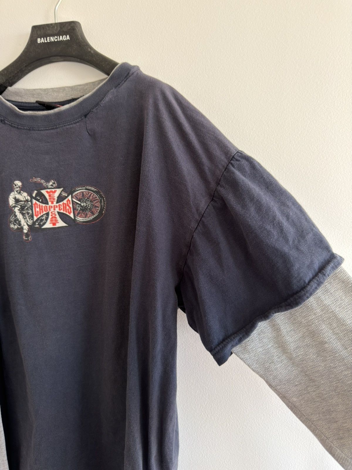 West Coast Choppers *RARE* VINTAGE 00s Y2K WEST COAST CHOPPERS LAYERED THERMAL Size US L / EU 52-54 / 3 - 8 Thumbnail