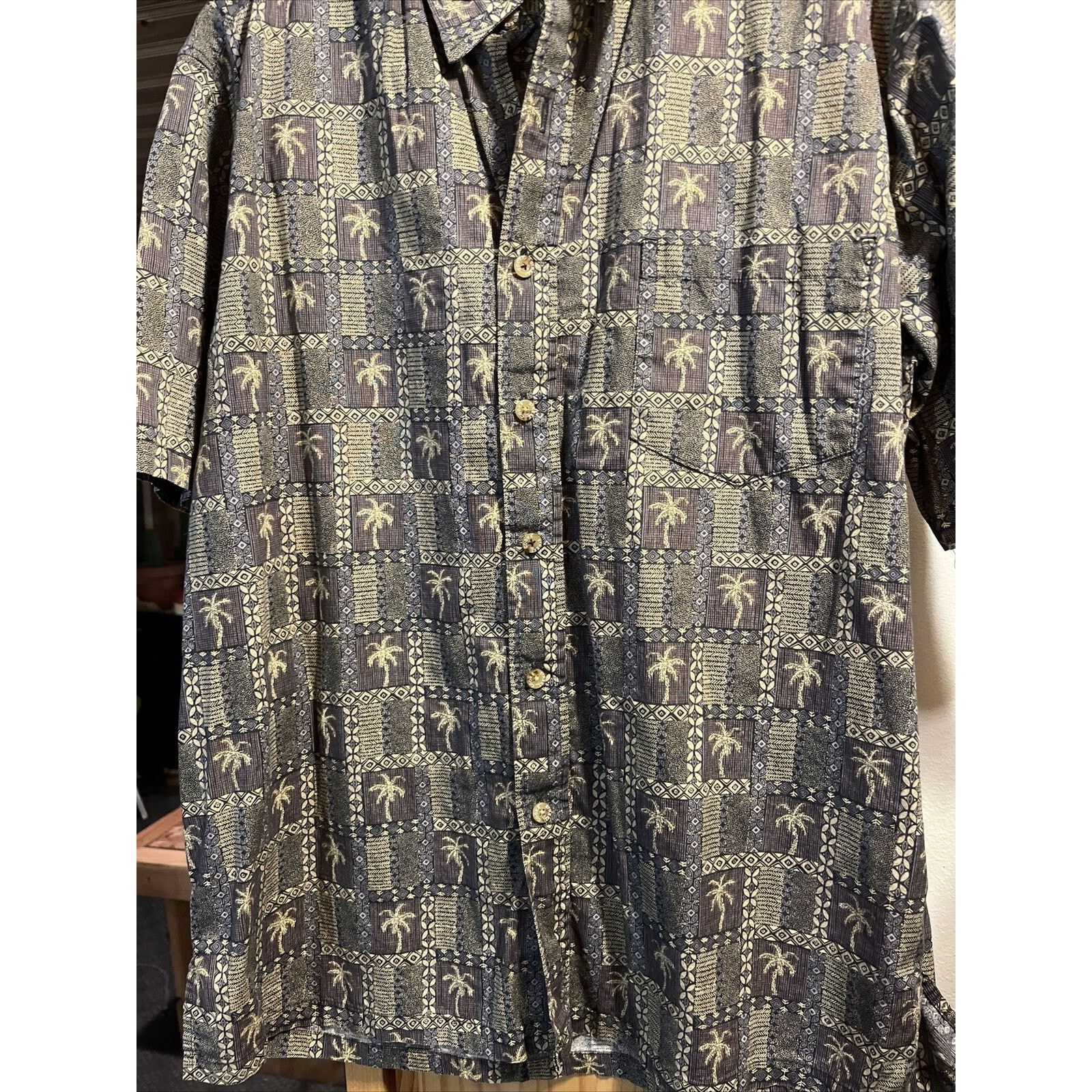 Other Cooke Street Honolulu Men’s L Tribal Print SS Cotton Shirt Size US L / EU 52-54 / 3 - 7 Thumbnail