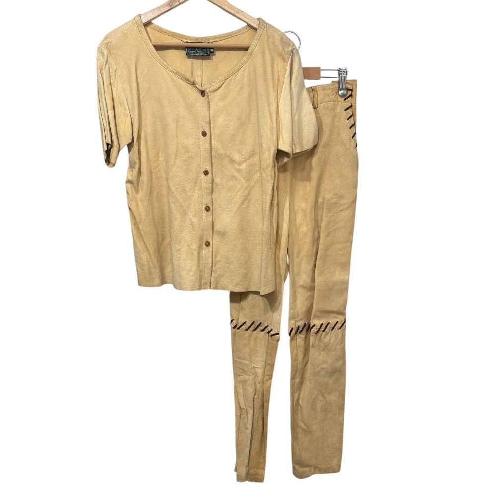 Ralph Lauren Ralph Lauren Ralph Lauren Country Deerskin 2way Set Up Leather Suits DUTY FREE for USA Size ONE SIZE - 1 Thumbnail
