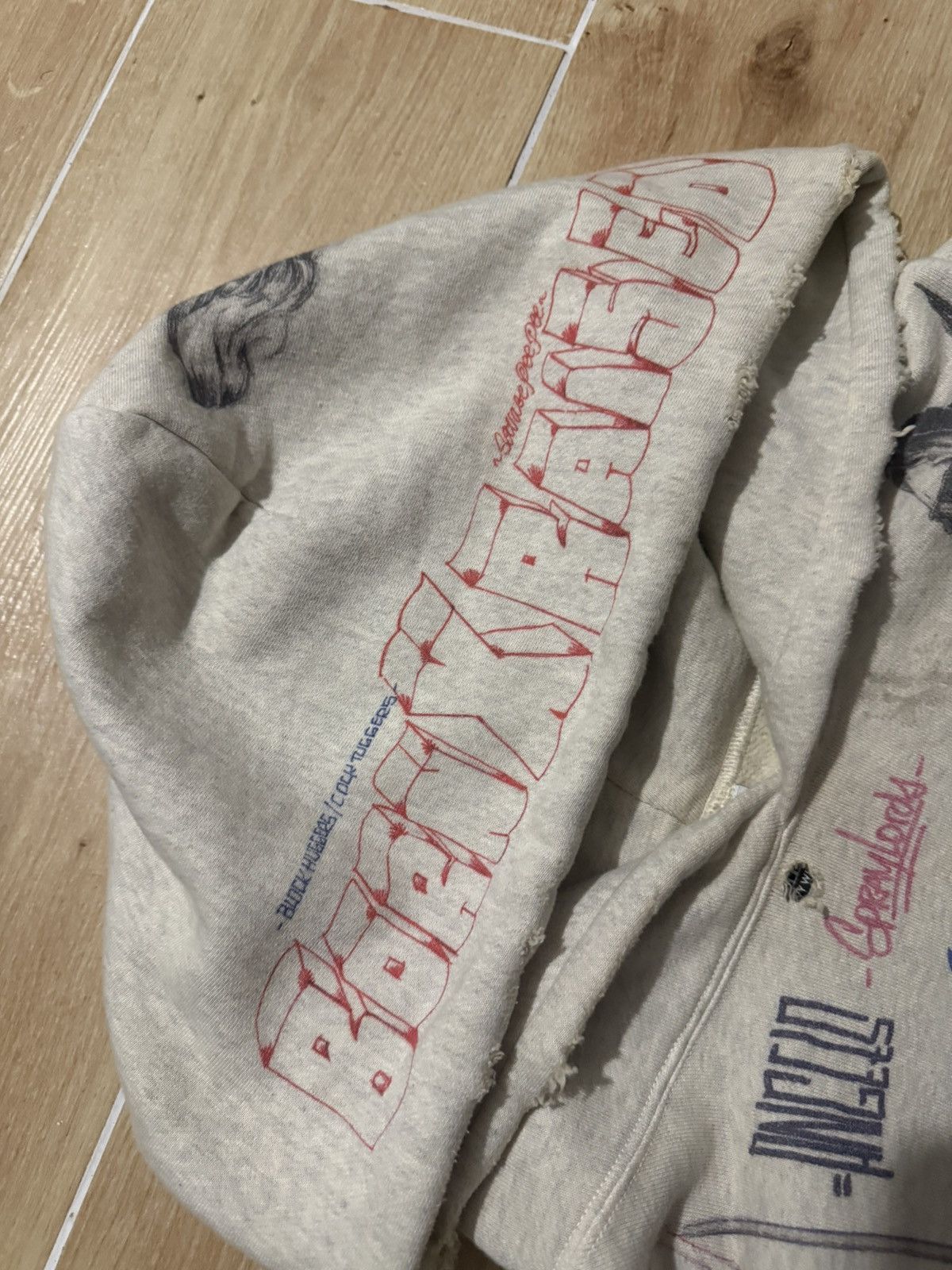 Born X Raised × Saint Michael Saint Michael x Born X Raised All Over Graffiti Hoodie XL Size US XL / EU 56 / 4 - 8 Thumbnail