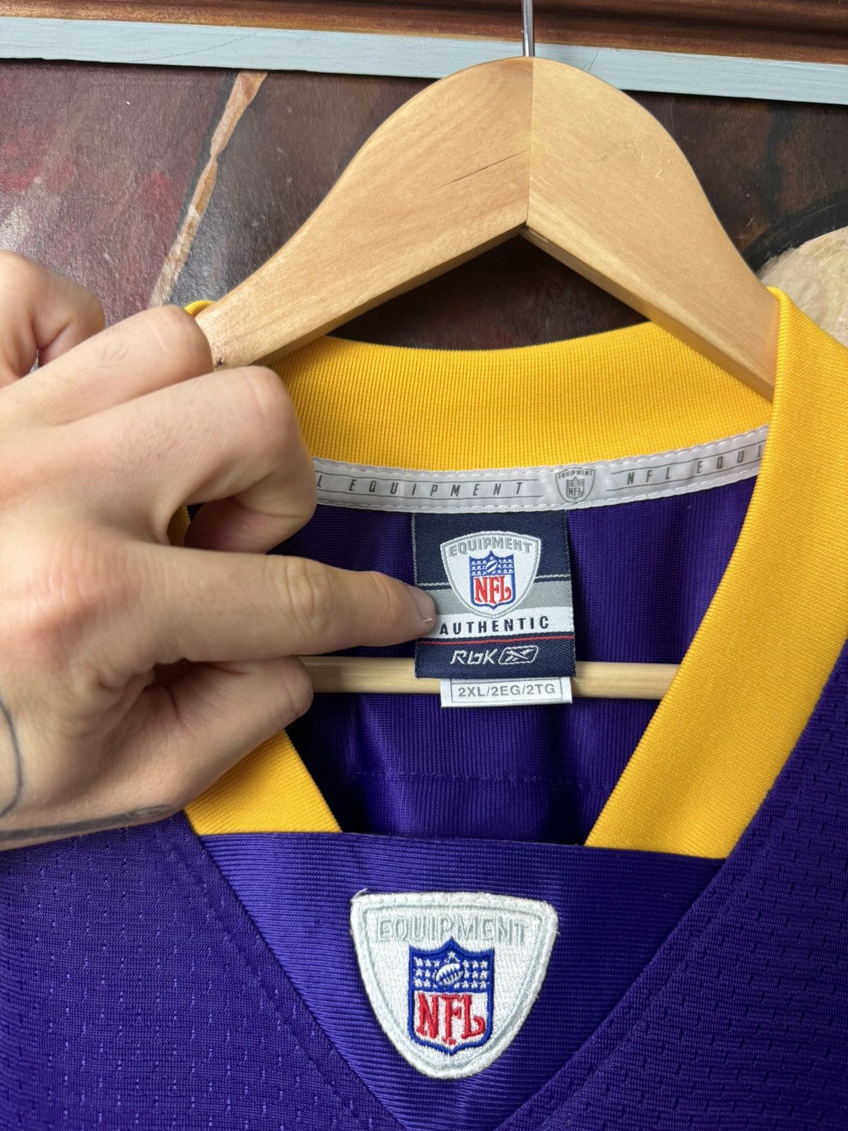 Reebok NFL Reebok Jersey Jared Allen Minnesota Vikings Oversize Size US XXL / EU 58 / 5 - 4 Thumbnail