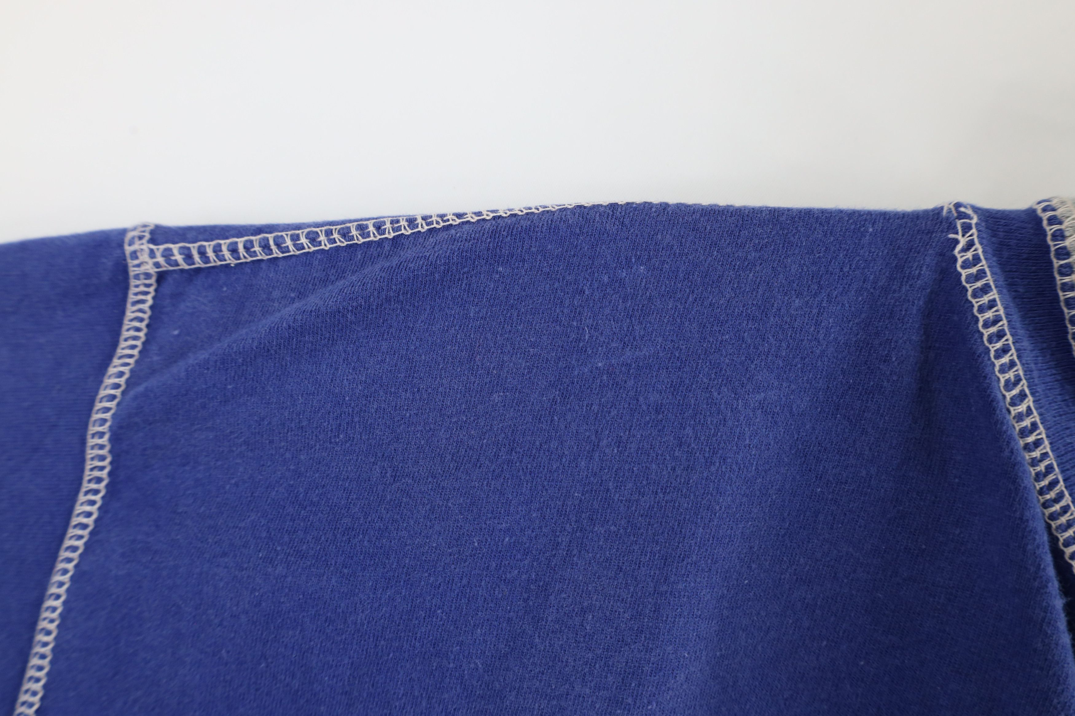 Vintage Vintage 90s MLB Baseball Blank Layered Henley T-Shirt Blue Size US L / EU 52-54 / 3 - 8 Thumbnail