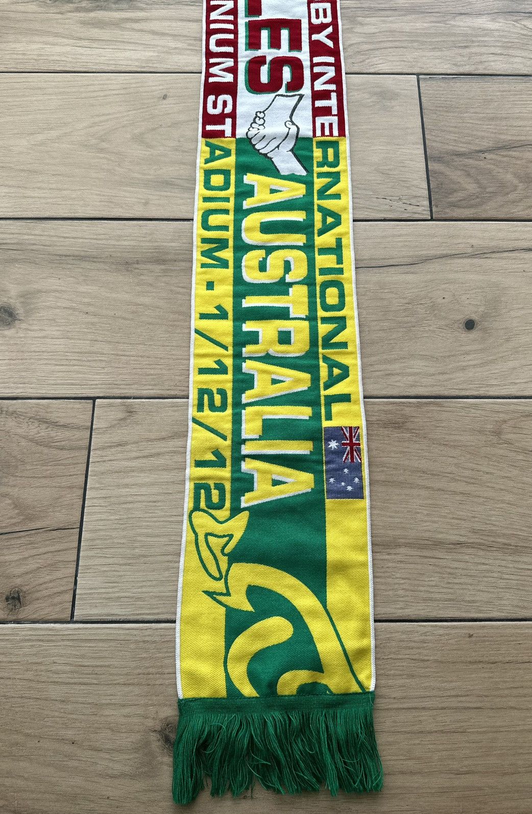 Vintage Wales vs Australia 2012 Vintage Rugby Teams Scarf Size ONE SIZE - 2 Thumbnail