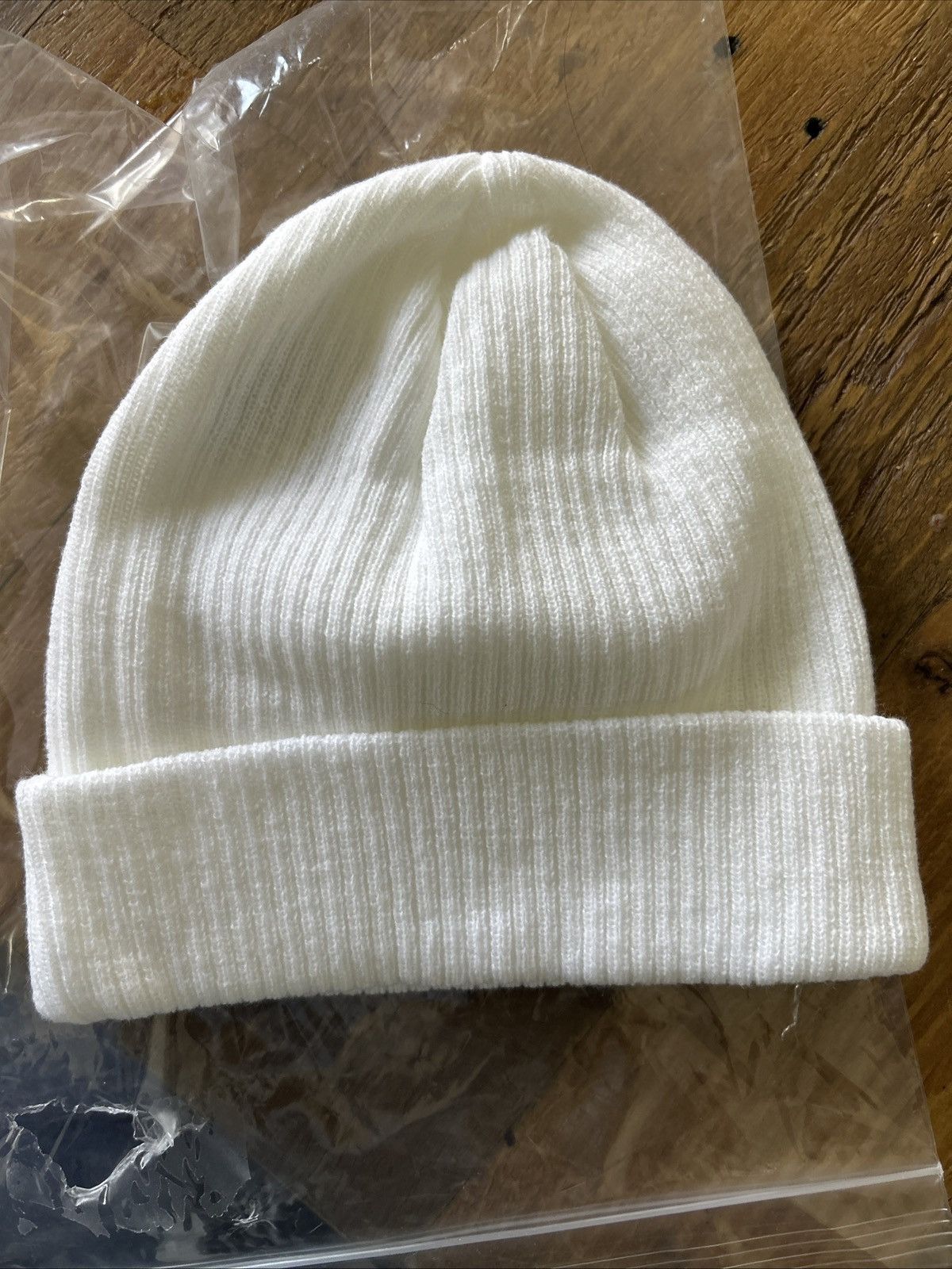 Champion Champion Ribbed Knit Cap One Size White Size ONE SIZE - 3 Thumbnail