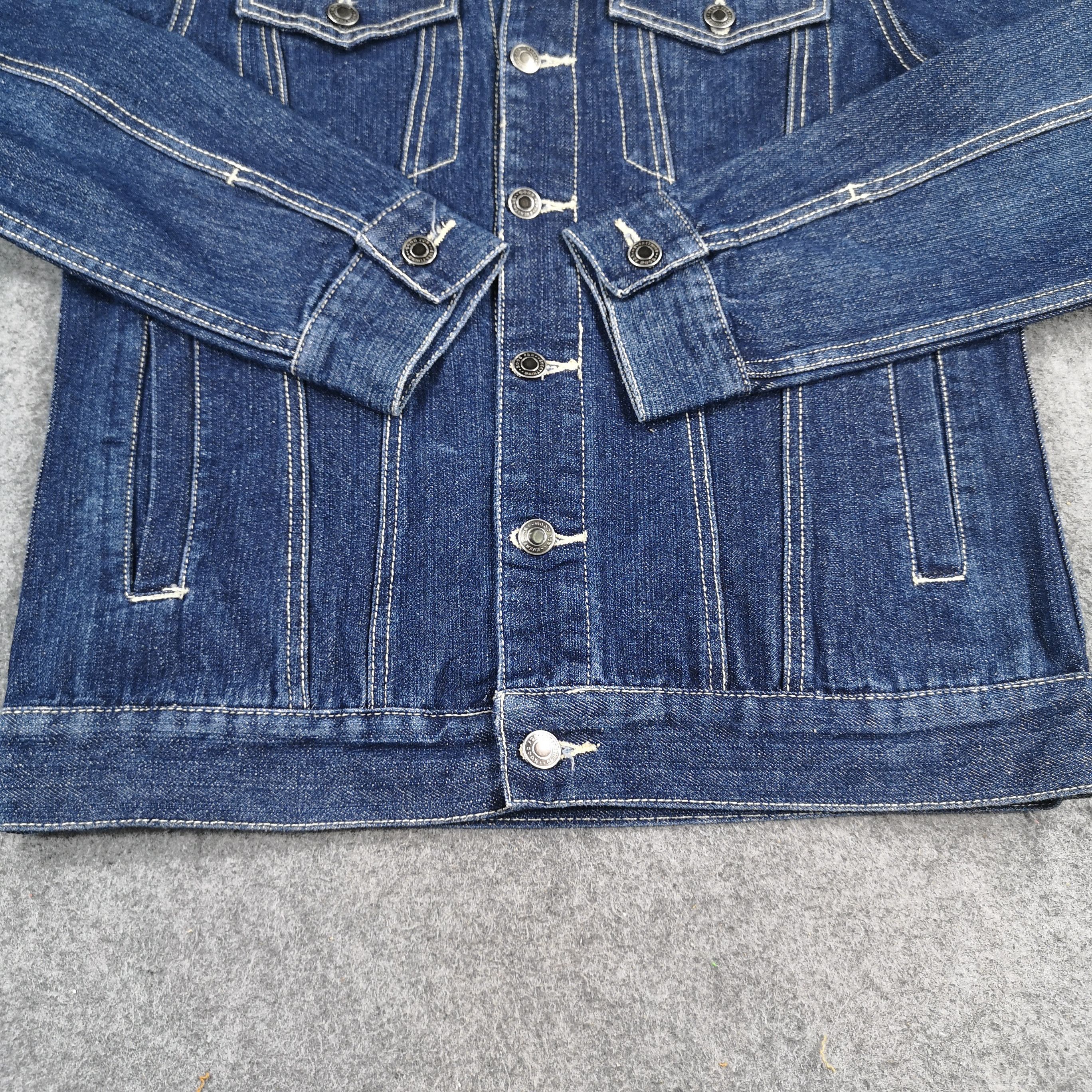 Japanese Brand Japanese Brand Jungle Storm Blue Denim Trucker Jacket Size US M / EU 48-50 / 2 - 4 Thumbnail