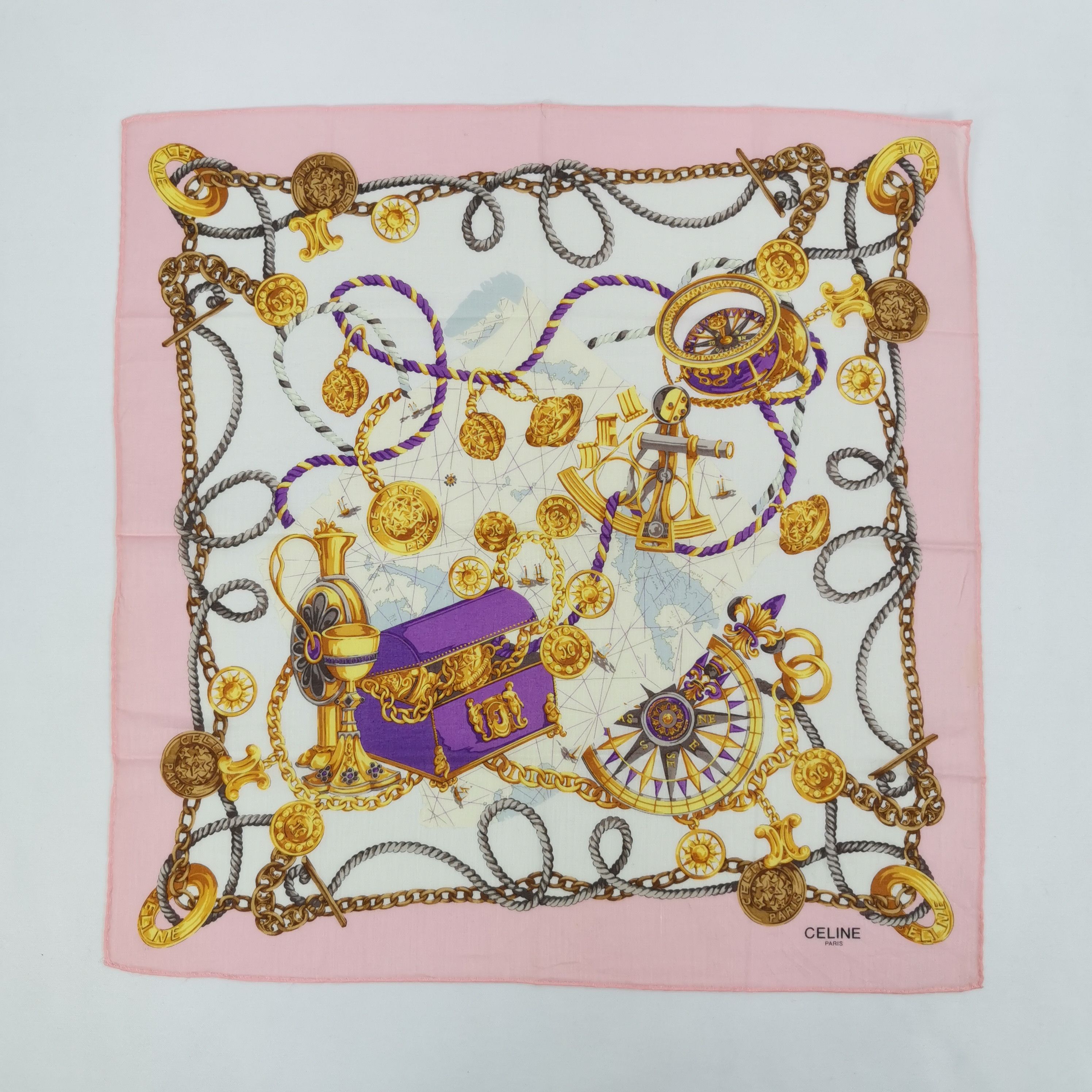 Celine Vintage Celine Handkerchief Neckerchief Bandana Size ONE SIZE - 2 Thumbnail