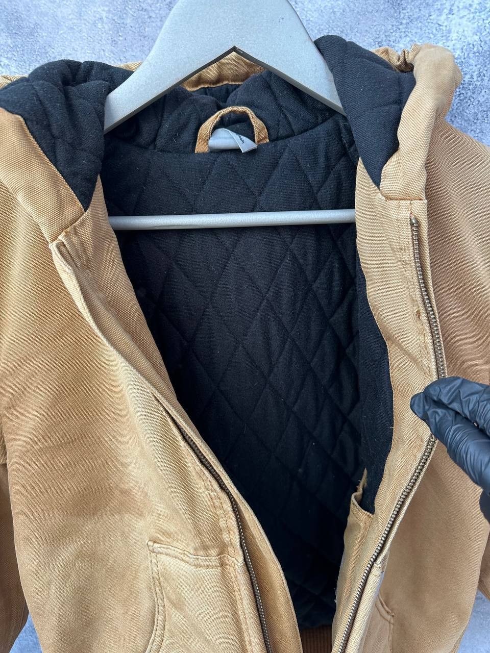 Carhartt × Vintage Carhartt Detroit Vintage Beige Jacket Bomber Y2K Long Sleeve Size XS / US 0-2 / IT 36-38 - 12 Thumbnail
