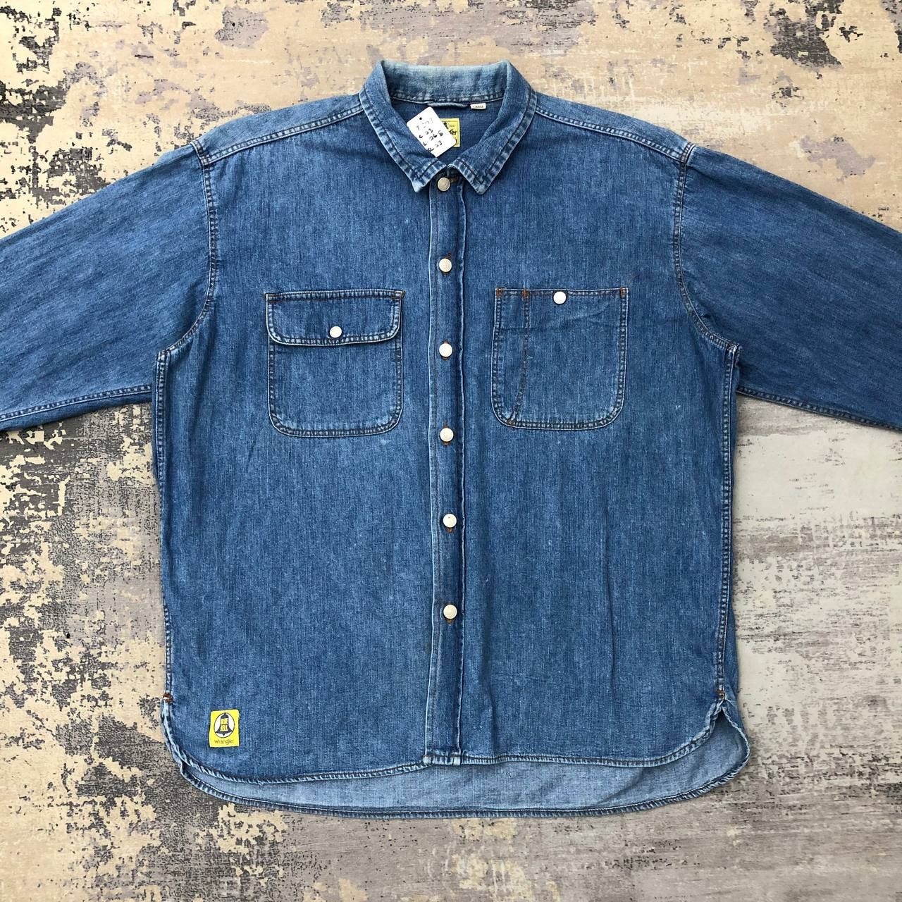 Vintage × Wrangler T307 VTG BLUE BELL WRANGLER DUNGAREES DENIM SHIRTS Size US L / EU 52-54 / 3 - 4 Thumbnail