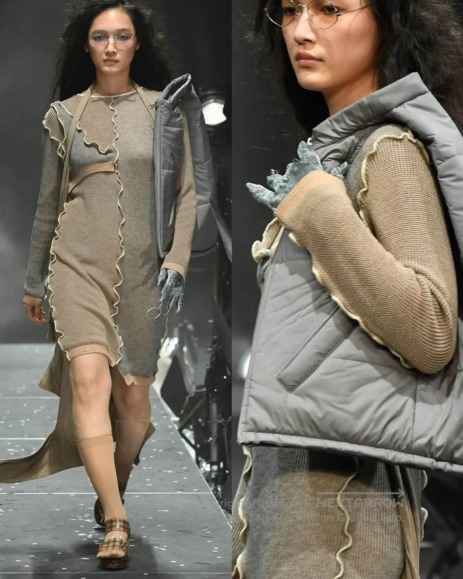 Koto Asymmetrical Knit Dress by kotohayokozawa. Size M / US 6-8 / IT 42-44 - 1 Thumbnail