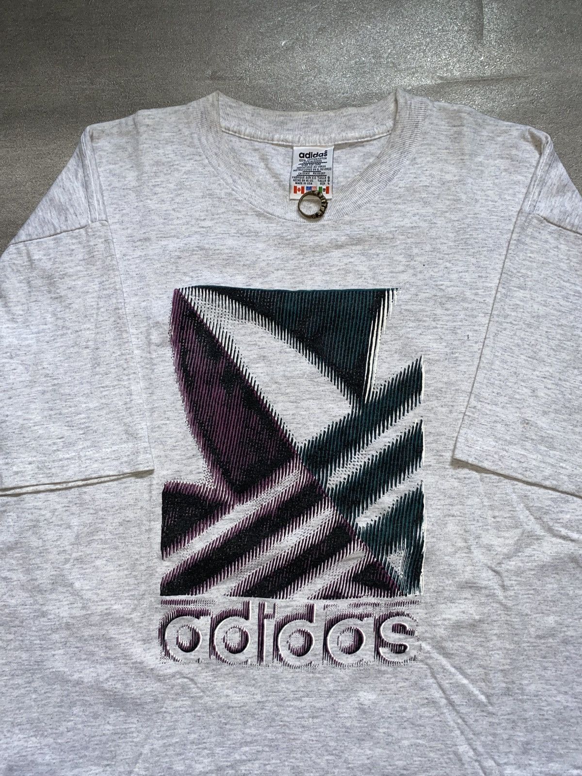 Adidas × Vintage 90’s Adidas Vintage Tees Big Logo Second Vintage Rare Item Size US XL / EU 56 / 4 - 3 Thumbnail