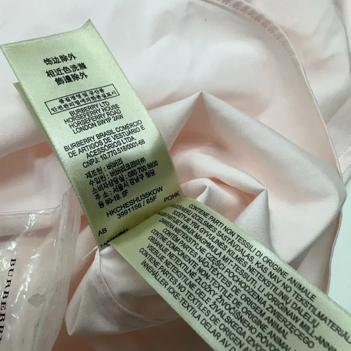 Burberry Burberry Burberry Long Sleeve Shirt in Light Pink-2507 Size US XXL / EU 58 / 5 - 5 Thumbnail