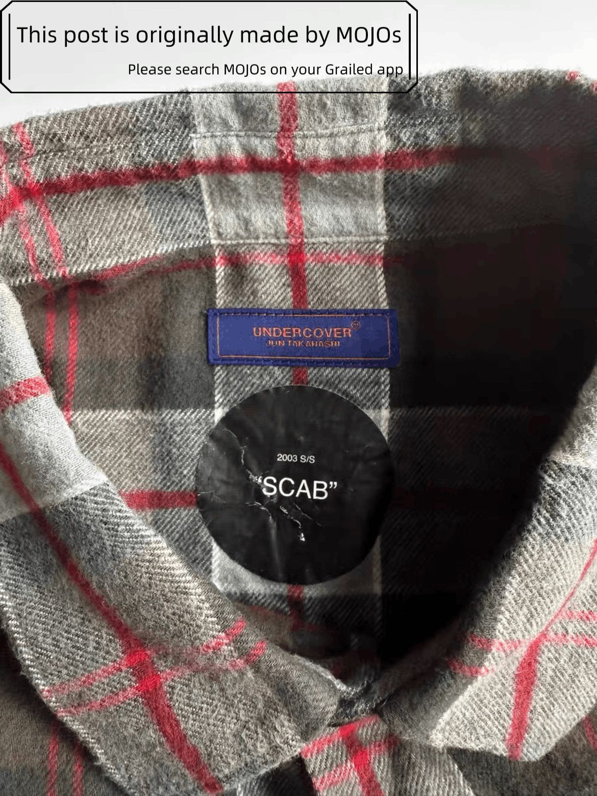 Undercover Sz 4 Undercover 03SS SCAB Heavy Distressed Stitch Shirt Size US XL / EU 56 / 4 - 6 Thumbnail