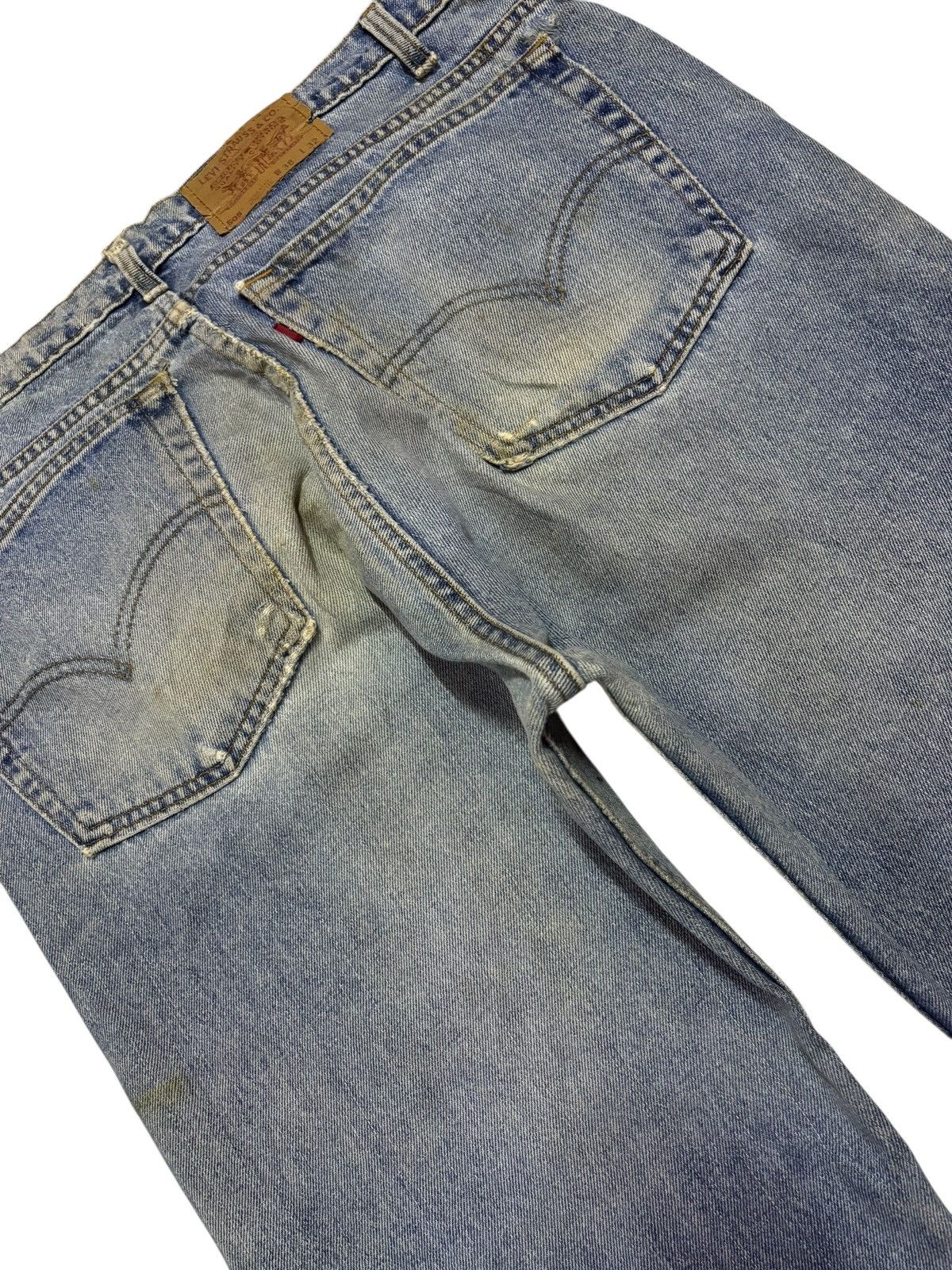 Levi's Vtg 80s Levis 505 Distressed Jeans Size US 36 / EU 52 - 5 Thumbnail