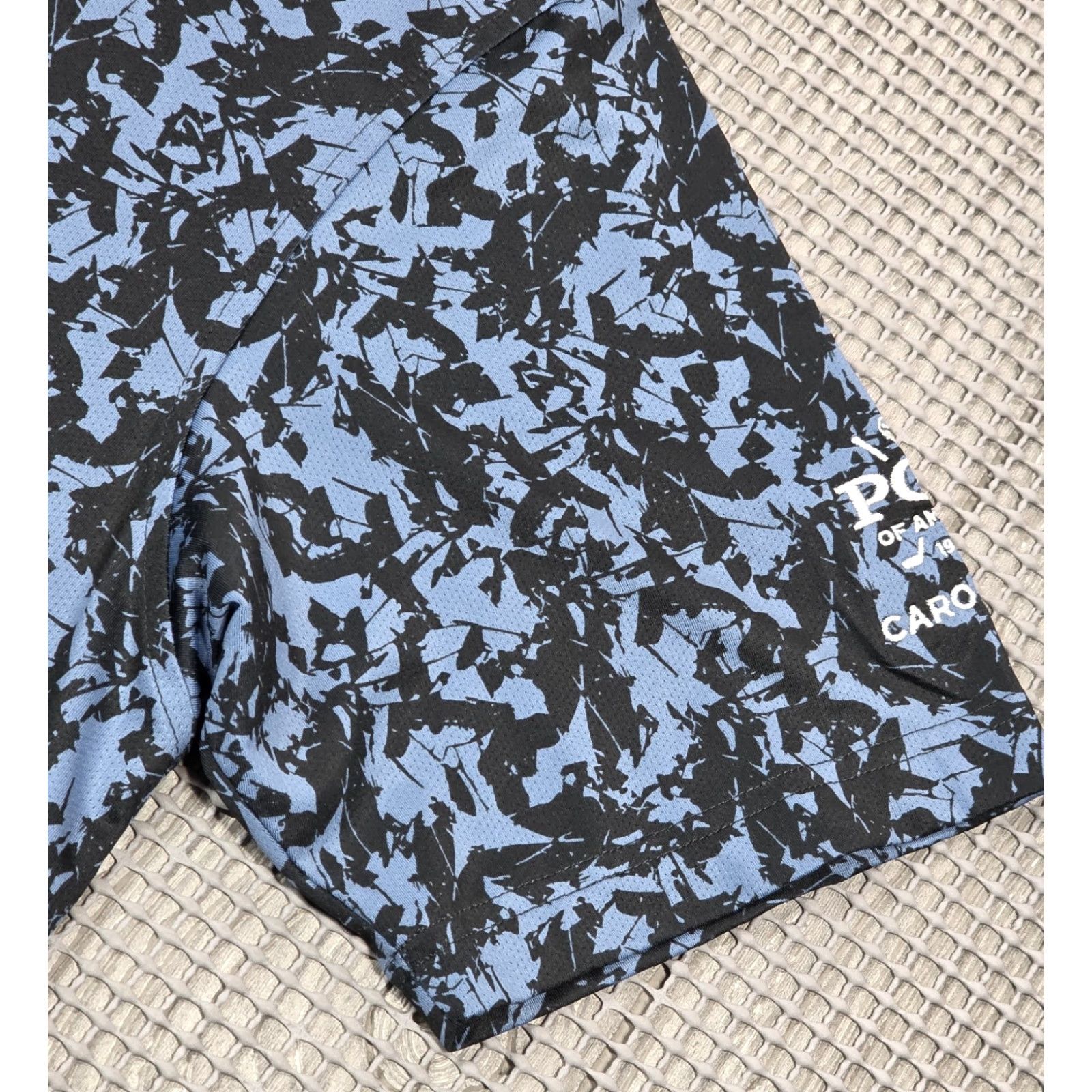 Vintage Dunning Polo Shirt Mens M Blue Camo Golf Performance Short Sleeve PGA Carolinas Shirt Size US M / EU 48-50 / 2 - 6 Thumbnail