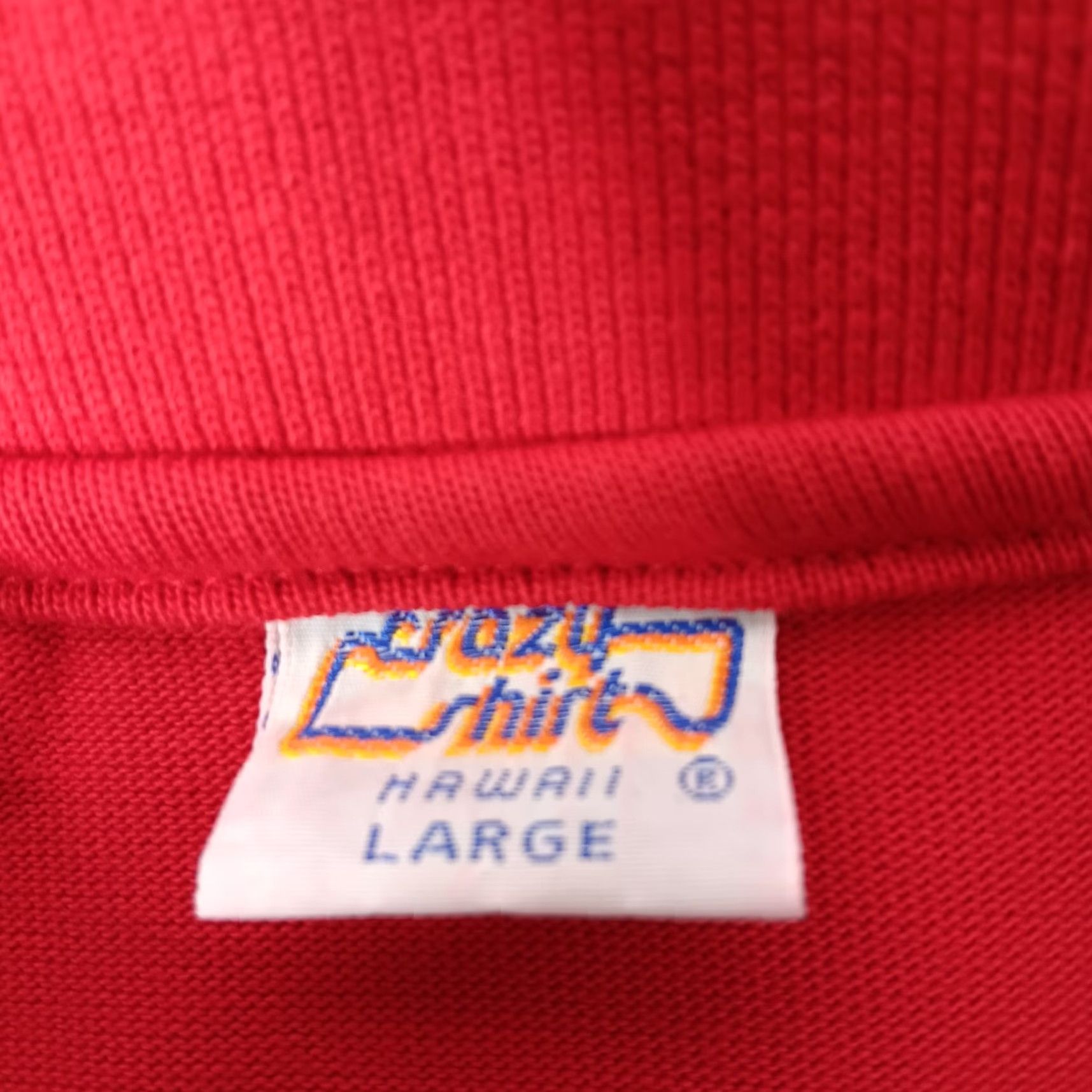 Vintage Crazy Shirts Hawaii Polo Shirt Long Sleeve Men L Red Collared Beach Maui Club Embroidered Solid Shirt Size US L / EU 52-54 / 3 - 4 Thumbnail
