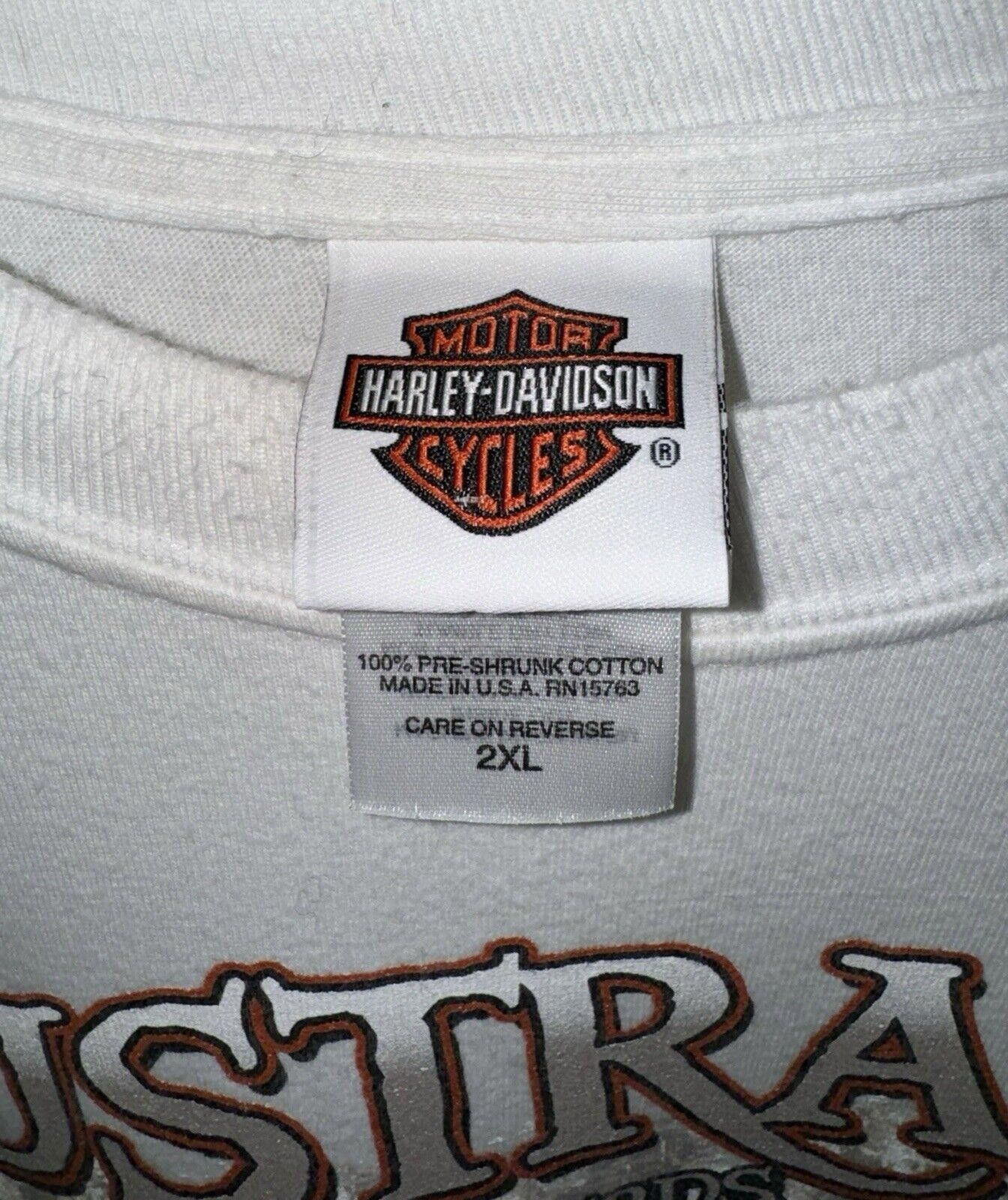 Harley Davidson Vintage Harley Davidson Australia Wild Free Biker Shirt 2XL Size US XXL / EU 58 / 5 - 8 Thumbnail