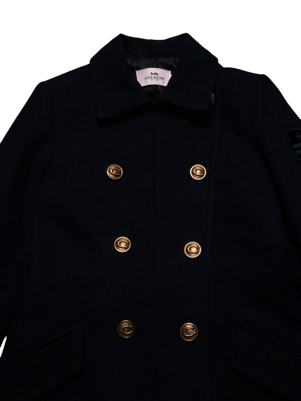 Coach Coach Wool Coat Navy Blue Double Breasted Size S / US 4 / IT 40 - 4 Thumbnail