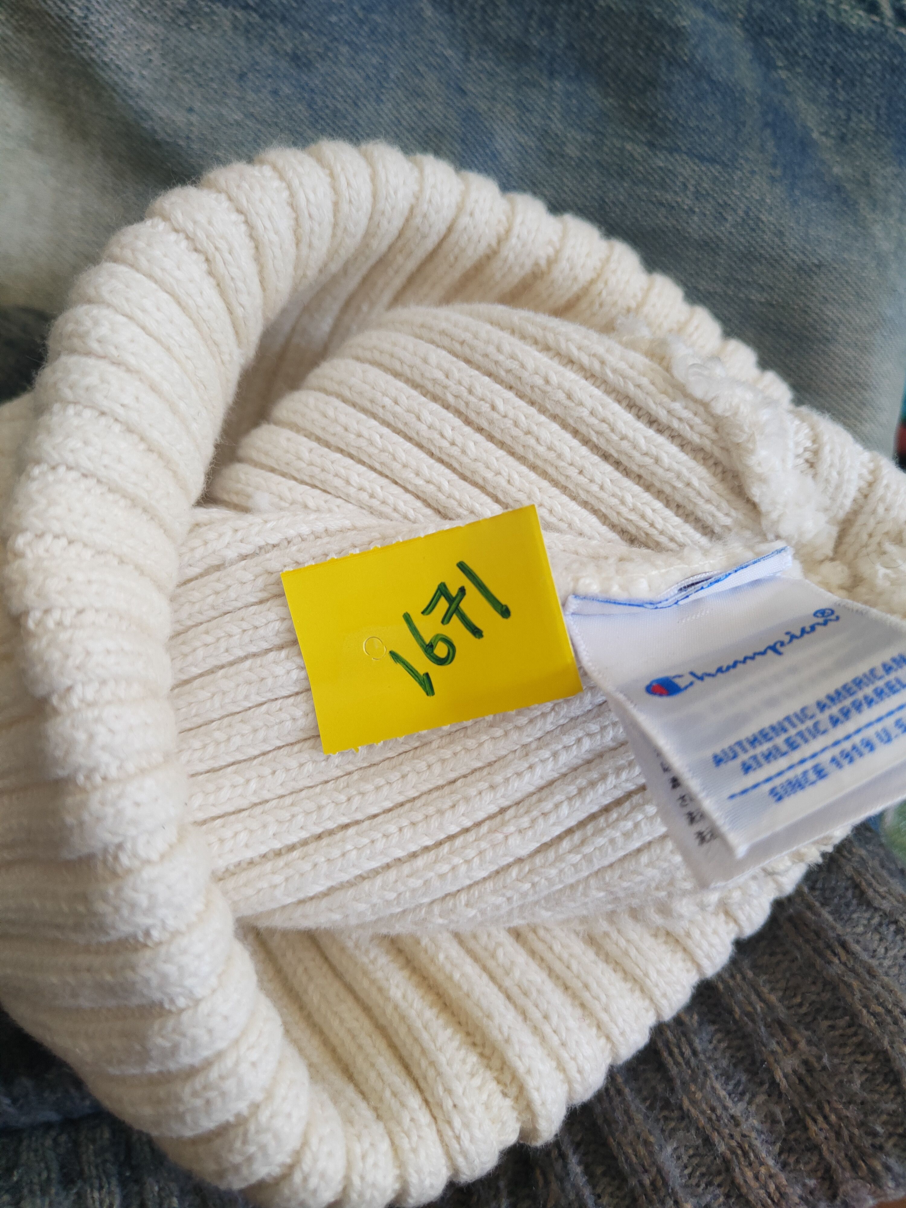 Champion Champion Ivory Knit Beanies #1671 Size ONE SIZE - 7 Thumbnail