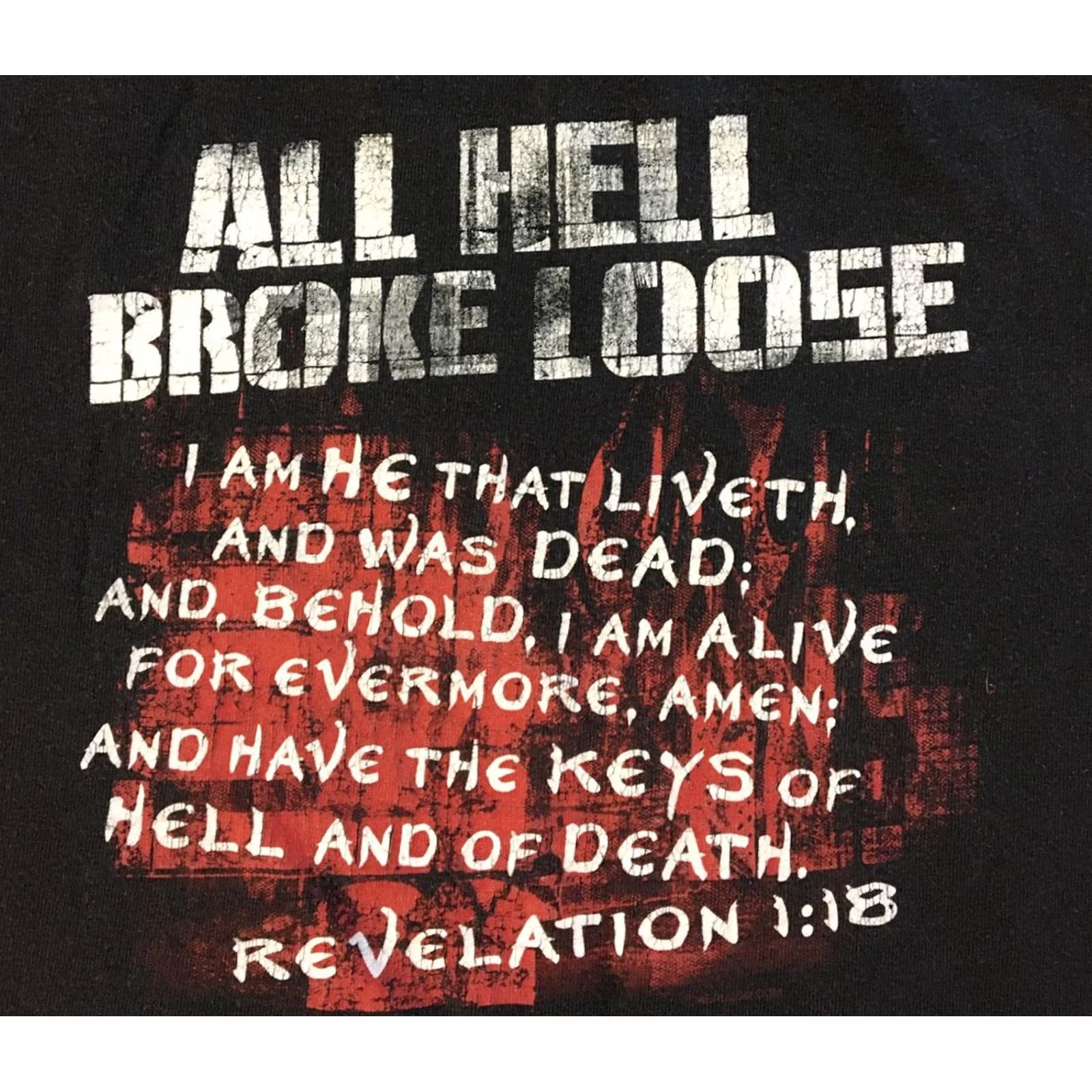 Vintage VINTAGE 90s Jesus Shirt XXL Black Short Sleeve Men Grunge Biker Religion Christianity Funny Rock USA Size US XXL / EU 58 / 5 - 4 Thumbnail