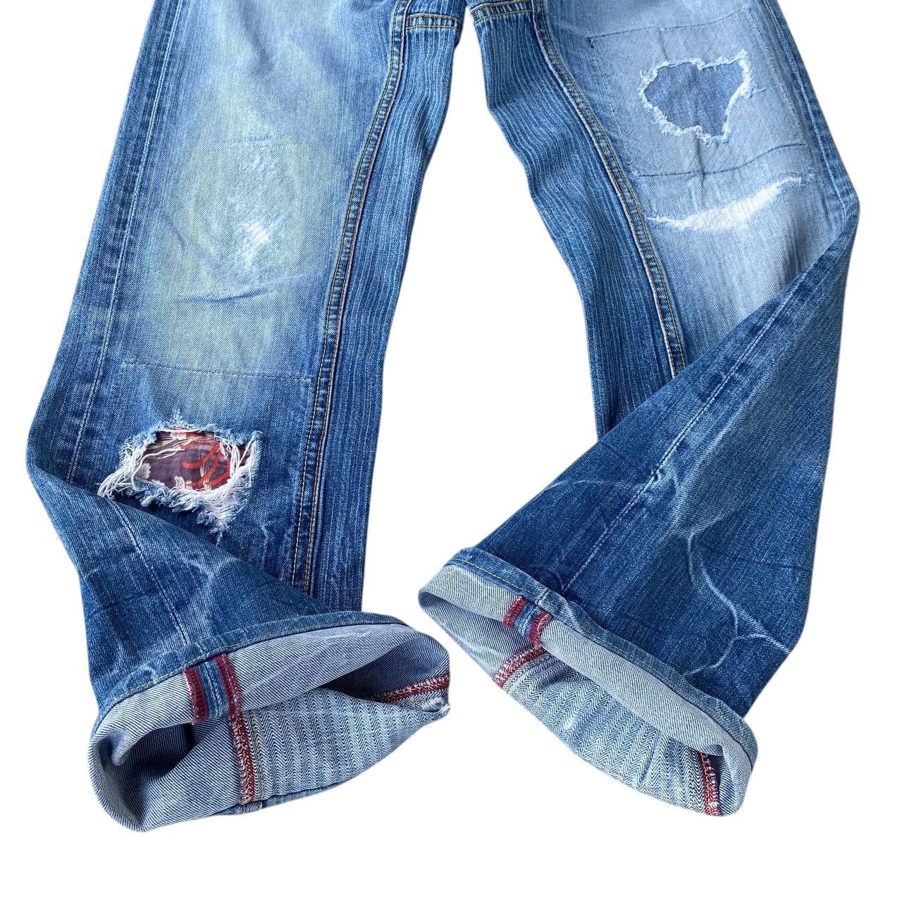 Eternal W29 EXTERNAL JAPAN DISTRESSED THUNDERSTORM MARK FADED BLUE Size US 30 / EU 46 - 7 Thumbnail