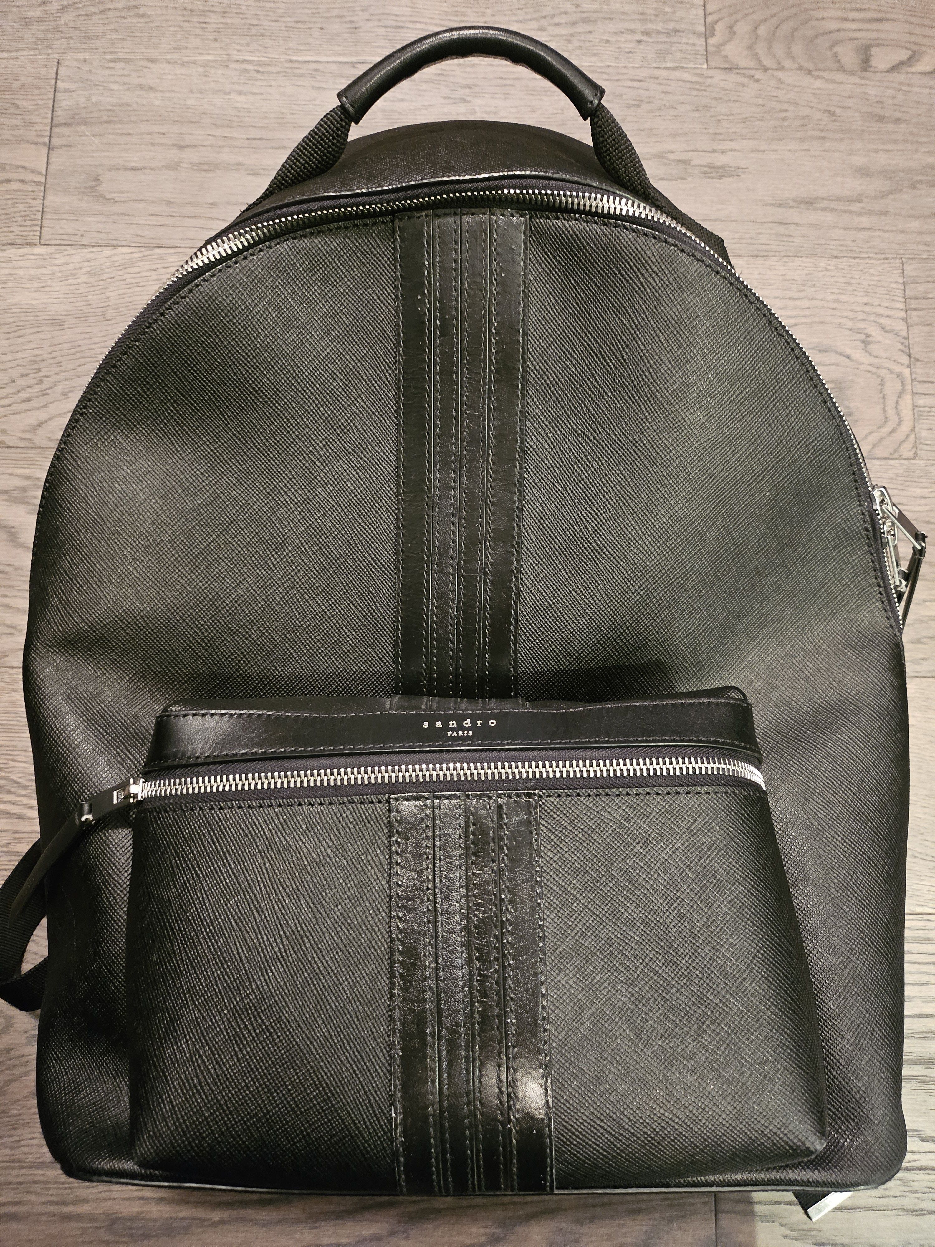 Sandro Sandro Leather Backpack Grailed