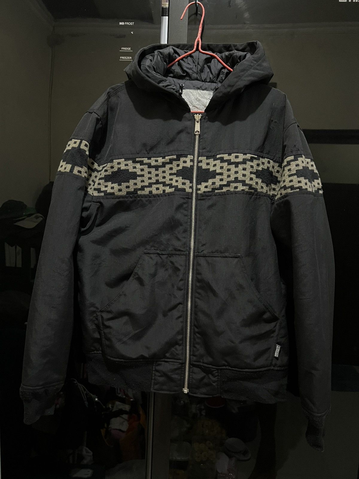 Stussy Vintage 00s Stussy Aztec Heavy Nylon Padded Active Jacket Size US M / EU 48-50 / 2 - 2 Thumbnail