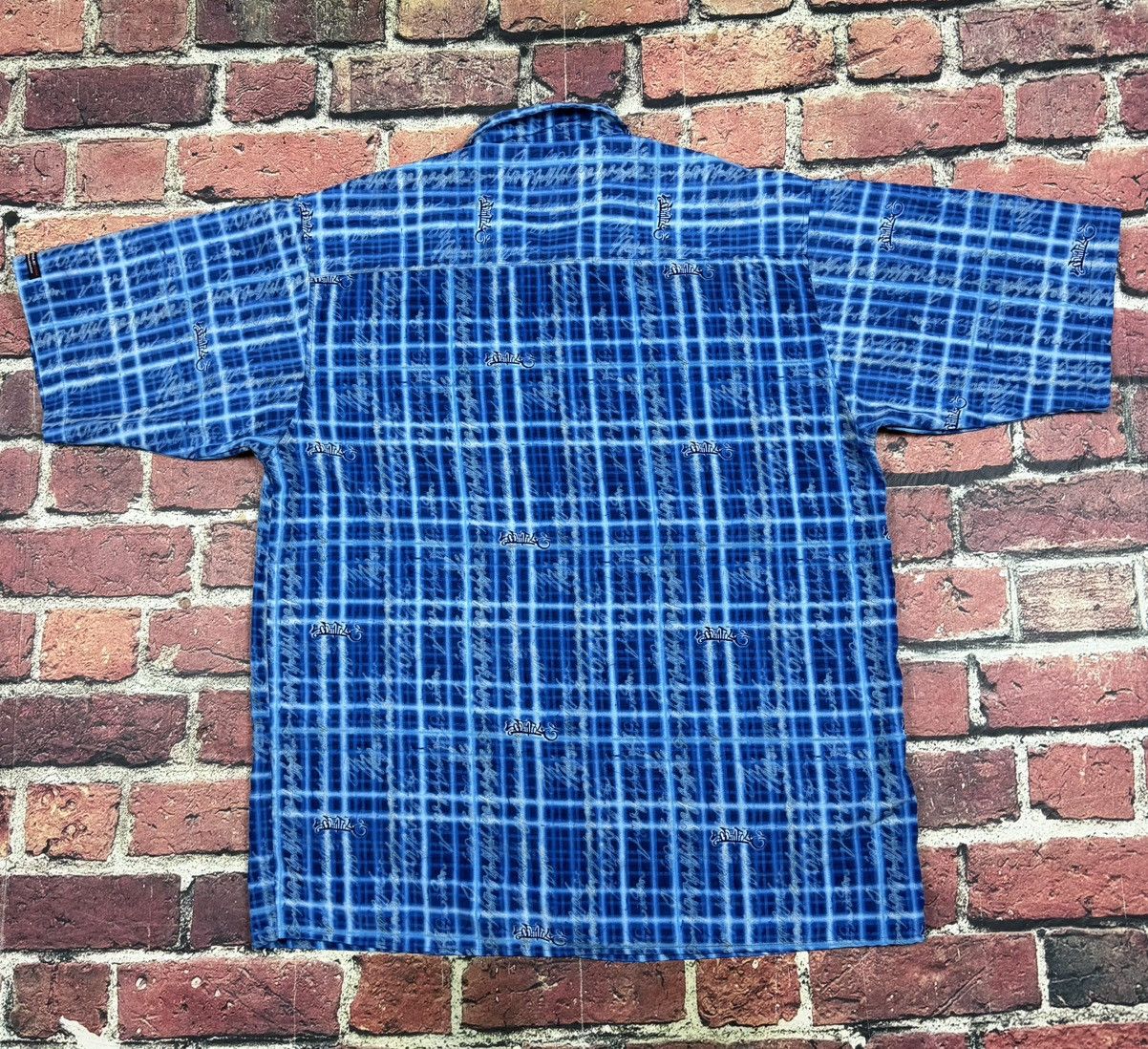 Southpole Vintage Y2K Southpole Blue Button Down Shirt AOP Hip Hop Size US XL / EU 56 / 4 - 2 Thumbnail