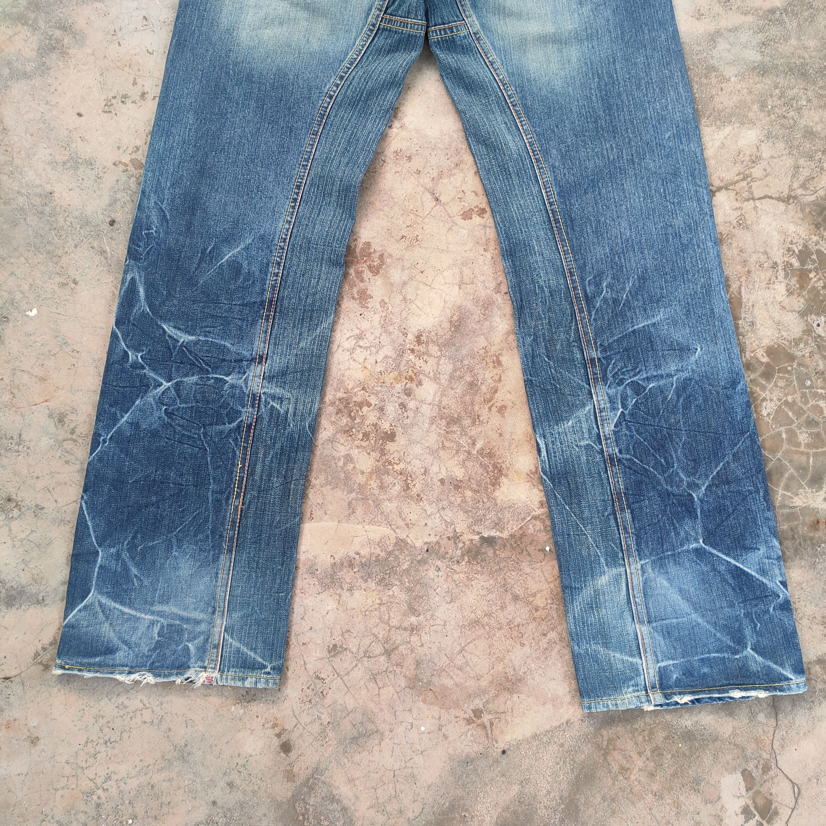 Japanese Brand SICK💥 JAPANESE VINTAGE DISTRESSED FADED JEANS DENIM PANTS Size US 30 / EU 46 - 11 Thumbnail