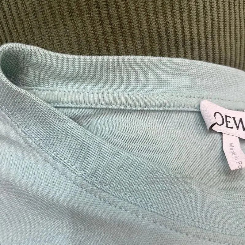 Loewe Loewe Mint Green Cotton T-Shirt with Graphic Design . Size M / US 6-8 / IT 42-44 - 4 Thumbnail