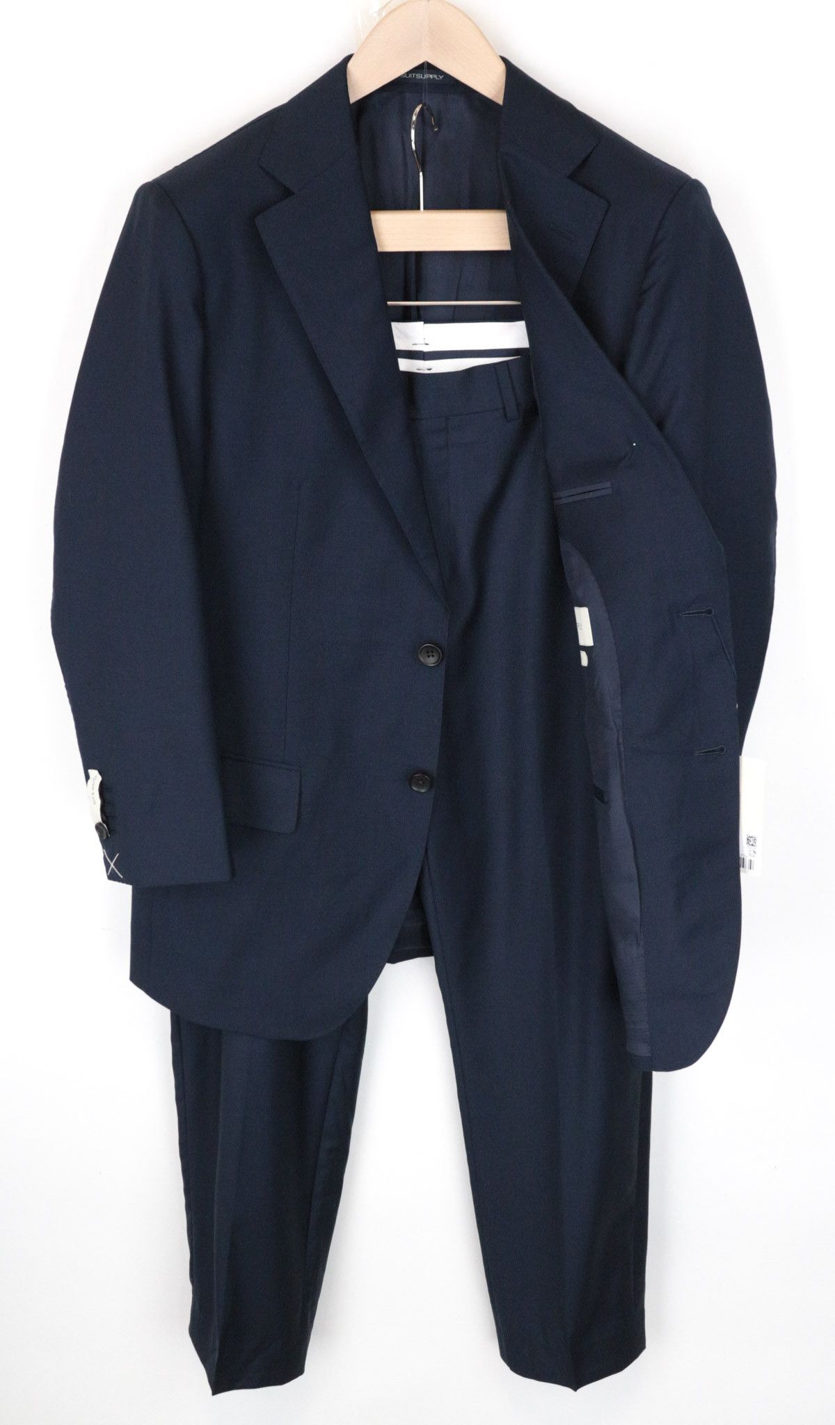 image of Suitsupply Lazio Uk40R Slim Blue Wool Unlined Suit 68889, Men's