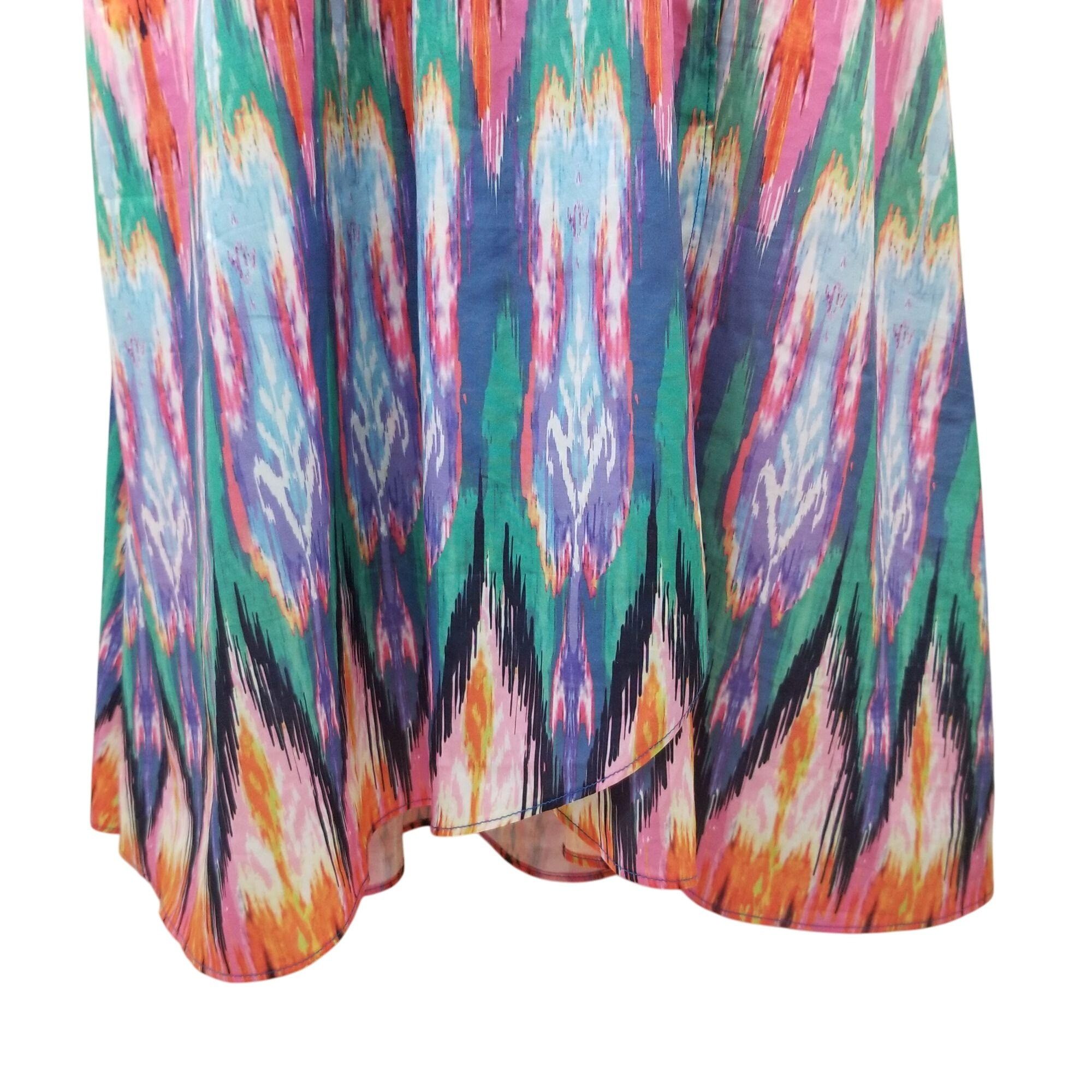 Athleta Athleta M Artsy Dress Tassels Sleeveless Ikat Martinique Ath Size M / US 6-8 / IT 42-44 - 4 Thumbnail