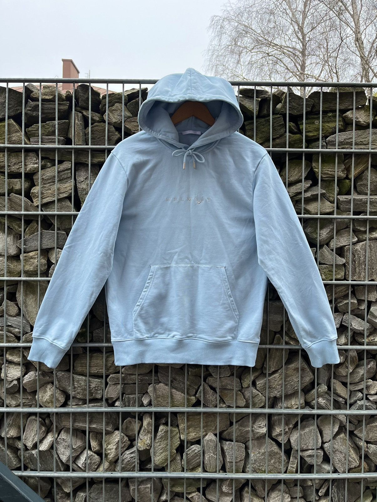 Helmut lang hoodie baby blue hotsell