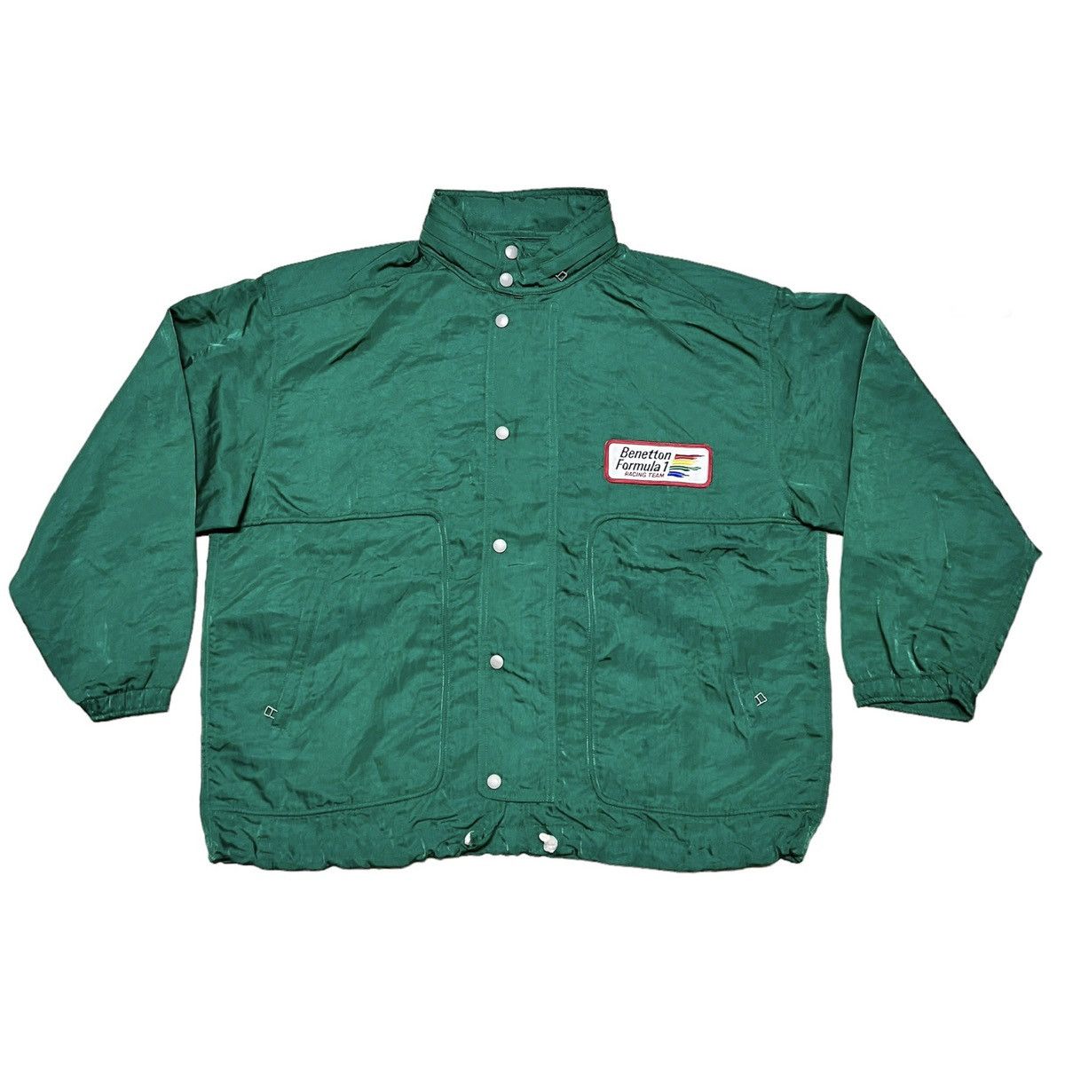 Benetton Vintage Benetton Formula 1 Big Logo Racing Light Jacket Size US L / EU 52-54 / 3 - 2 Thumbnail