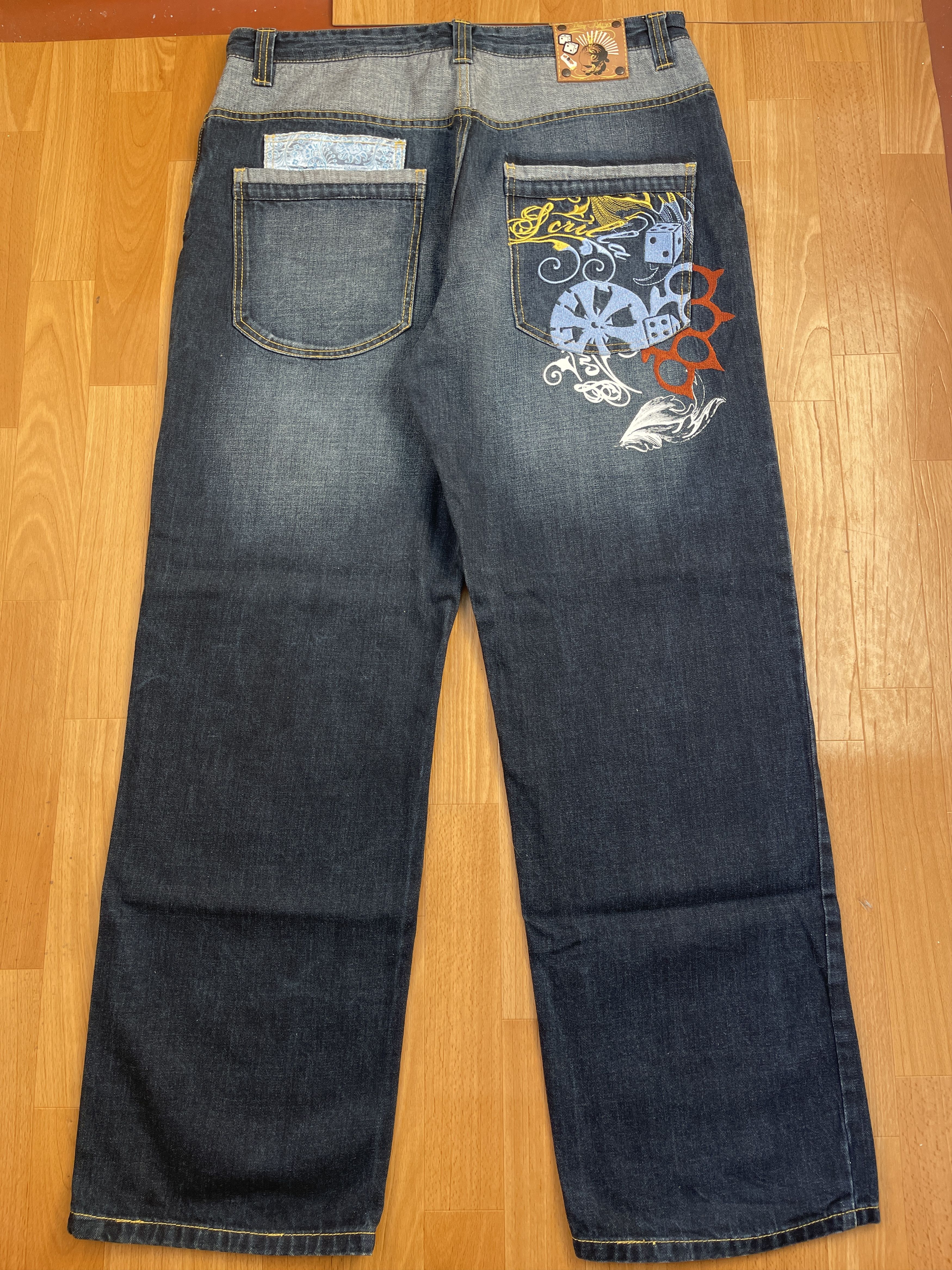 Wu-Tang Clan Johnny Blaze jeans, Wu Wear, vintage hip hop baggy, 90s 38 Size US 38 / EU 54 - 1 Thumbnail