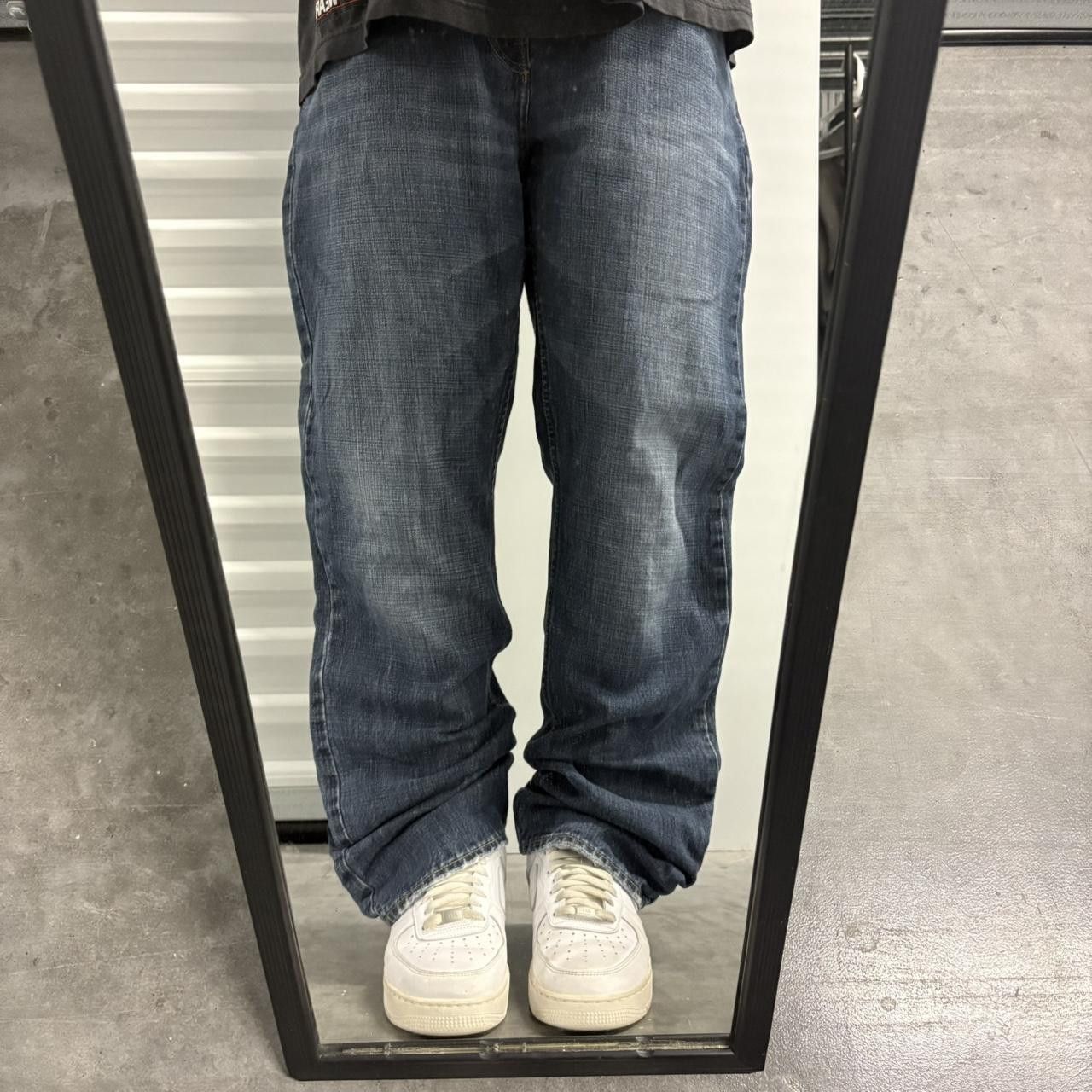 Vintage Crazy Vintage Y2K/2000s Baggy Streetwear Dark Blue Wash Denim Jeans! Size US 36 / EU 52 - 1 Thumbnail