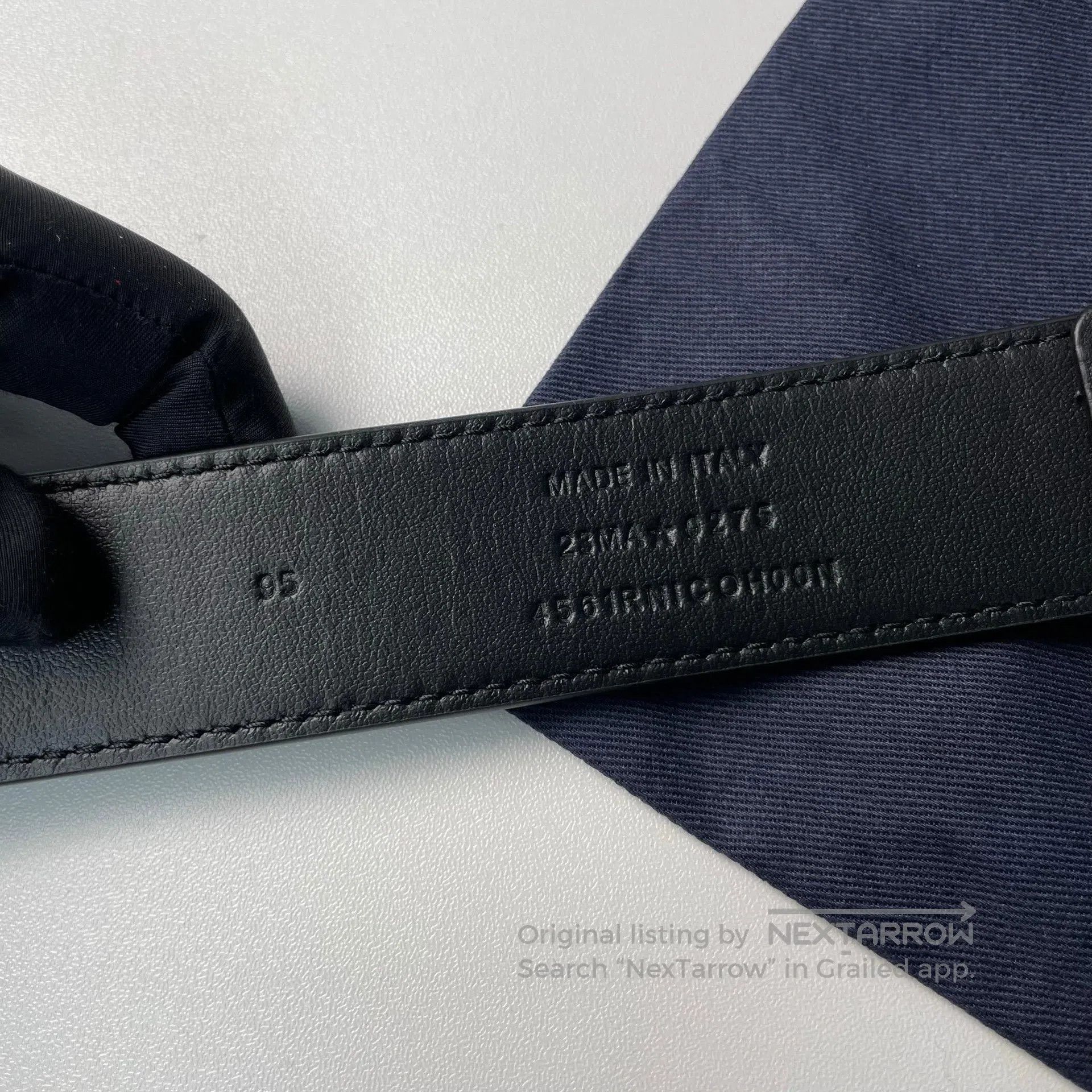 Dior Dior size 95 Black Silver Buckle CD Leather Belt| Size ONE SIZE - 9 Thumbnail