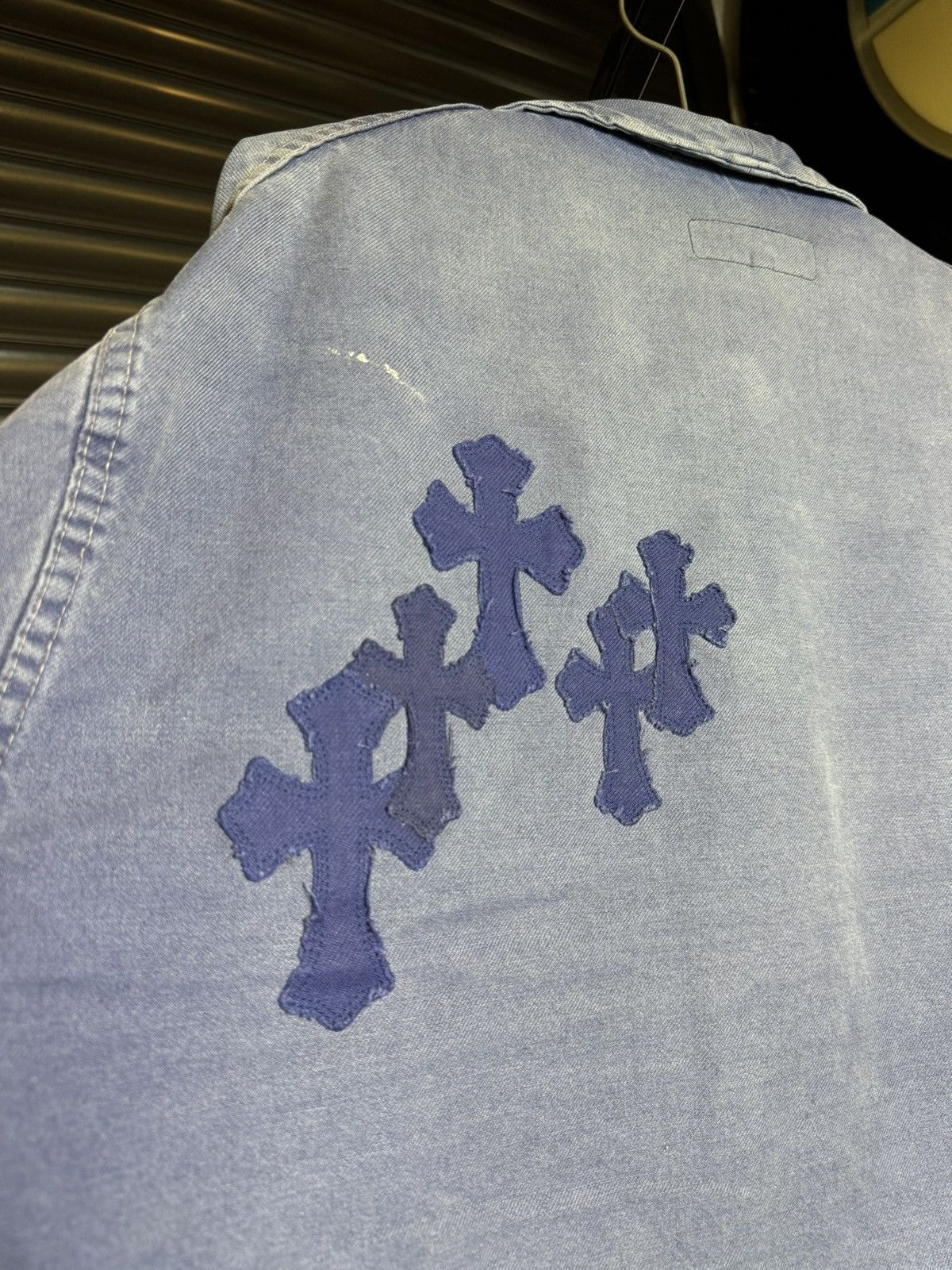 Chrome Hearts Chrome Hearts Cross Patch French Work Wear Jacket XL Size US XL / EU 56 / 4 - 17 Thumbnail