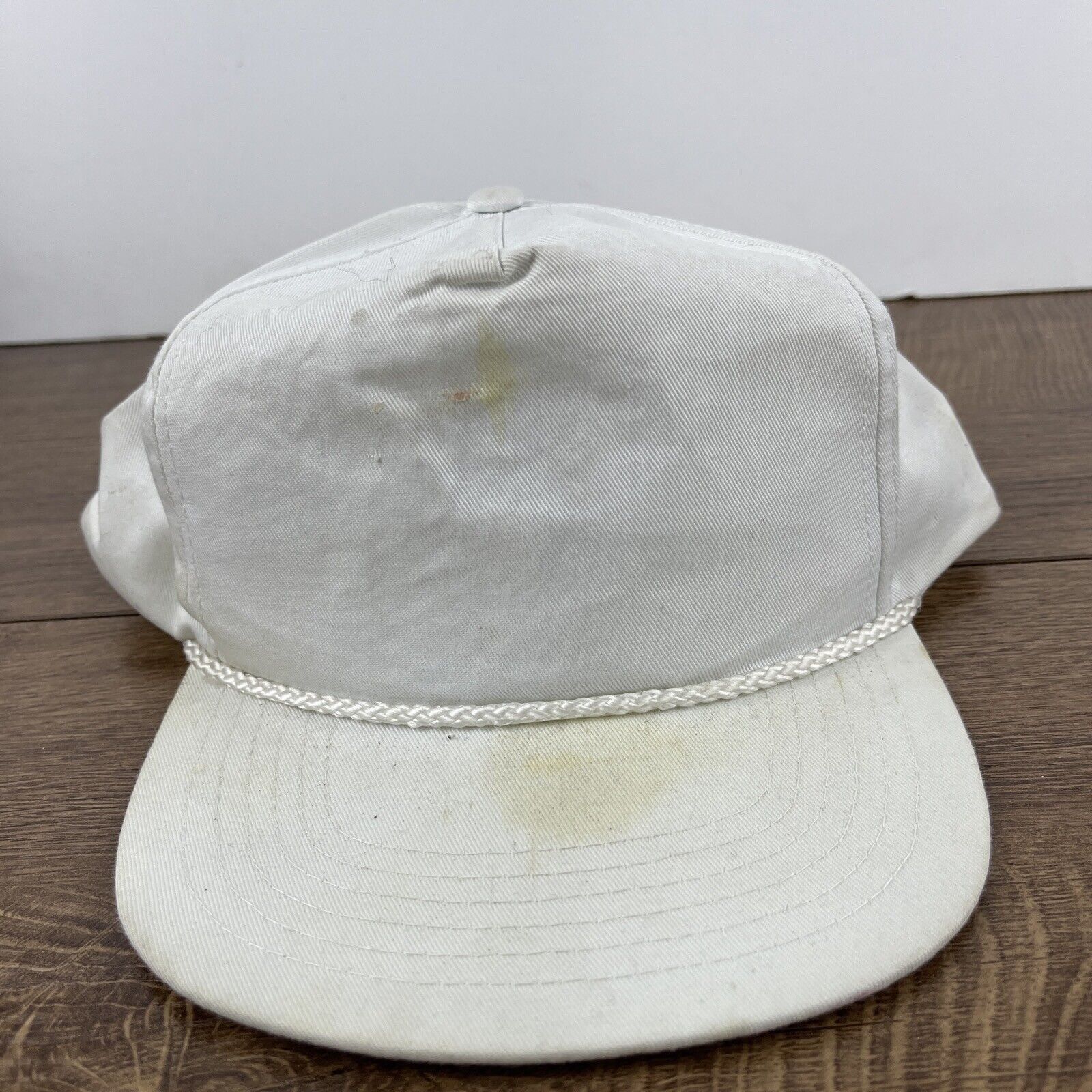 Other Plain White Snapback Hat White Hat Adjustable Snapback Adult Size ONE SIZE - 4 Thumbnail