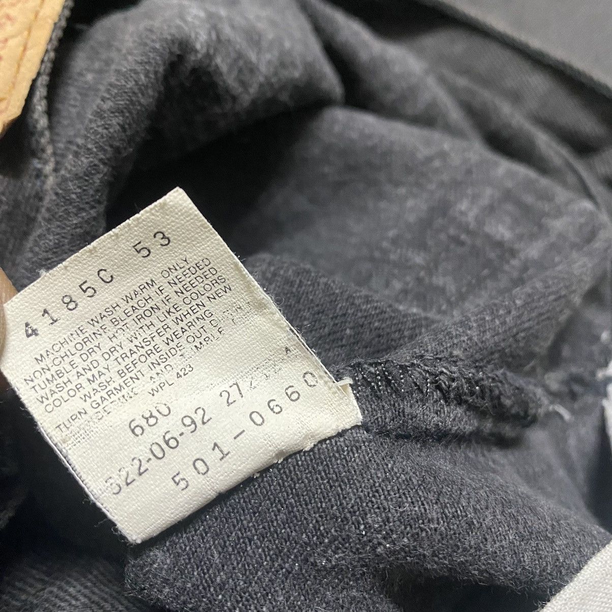 Levi's Vintage 80s Levis 501 Fade Black Jeans 29x30 Made in USA Size US 29 - 22 Thumbnail