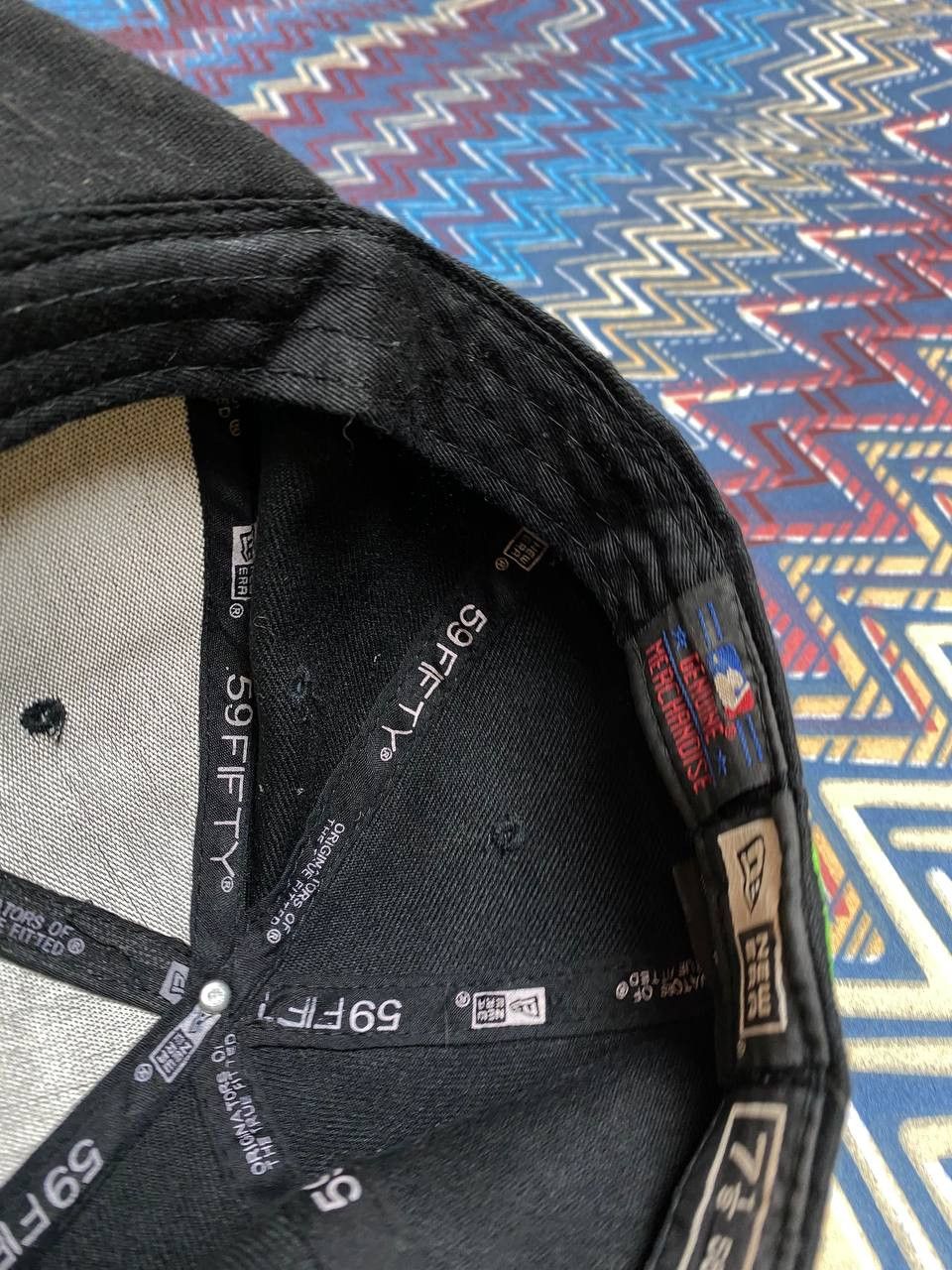 New Era Hats black Vintage New Era Cap big logo Y2K streetwear Size ONE SIZE - 11 Thumbnail