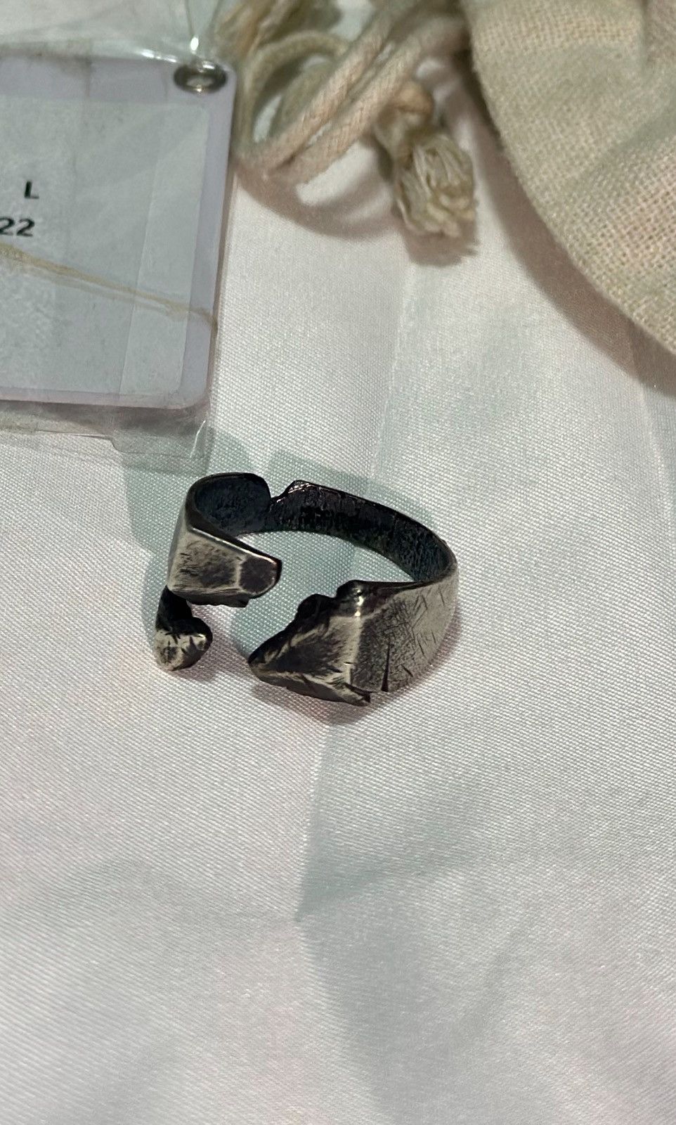 Other Sterling silver 925 . Handcrafted ring .. cracked design Size ONE SIZE - 3 Thumbnail