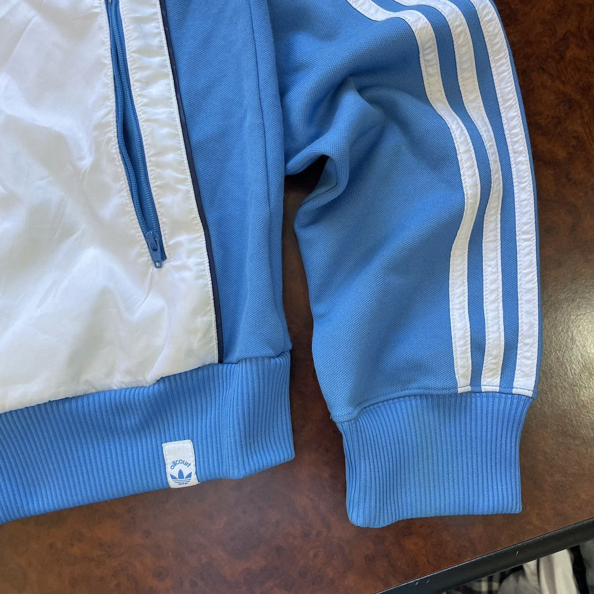 Adidas × Vintage 00s Adidas Track Jacket baby blue bomber sweatshirt allcourt Size US M / EU 48-50 / 2 - 6 Thumbnail